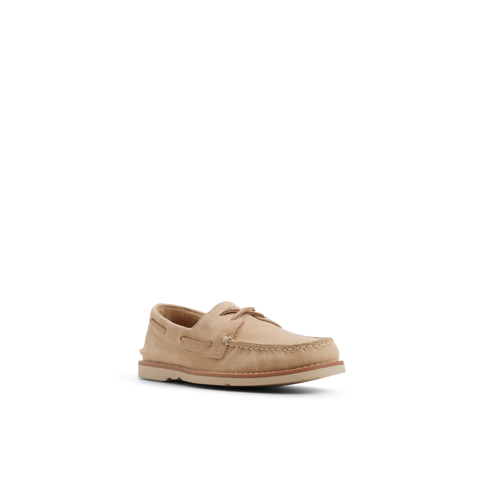 Side view of Ivory Authentic Original™ 2-Eye Ripple Lug Boat Shoe Boat Shoe