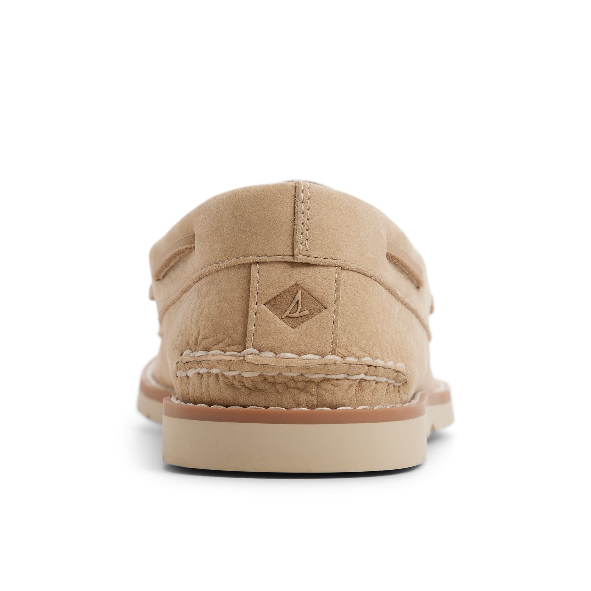 Three-quarter angle of Ivory Authentic Original™ 2-Eye Ripple Lug Boat Shoe Boat Shoe's front side