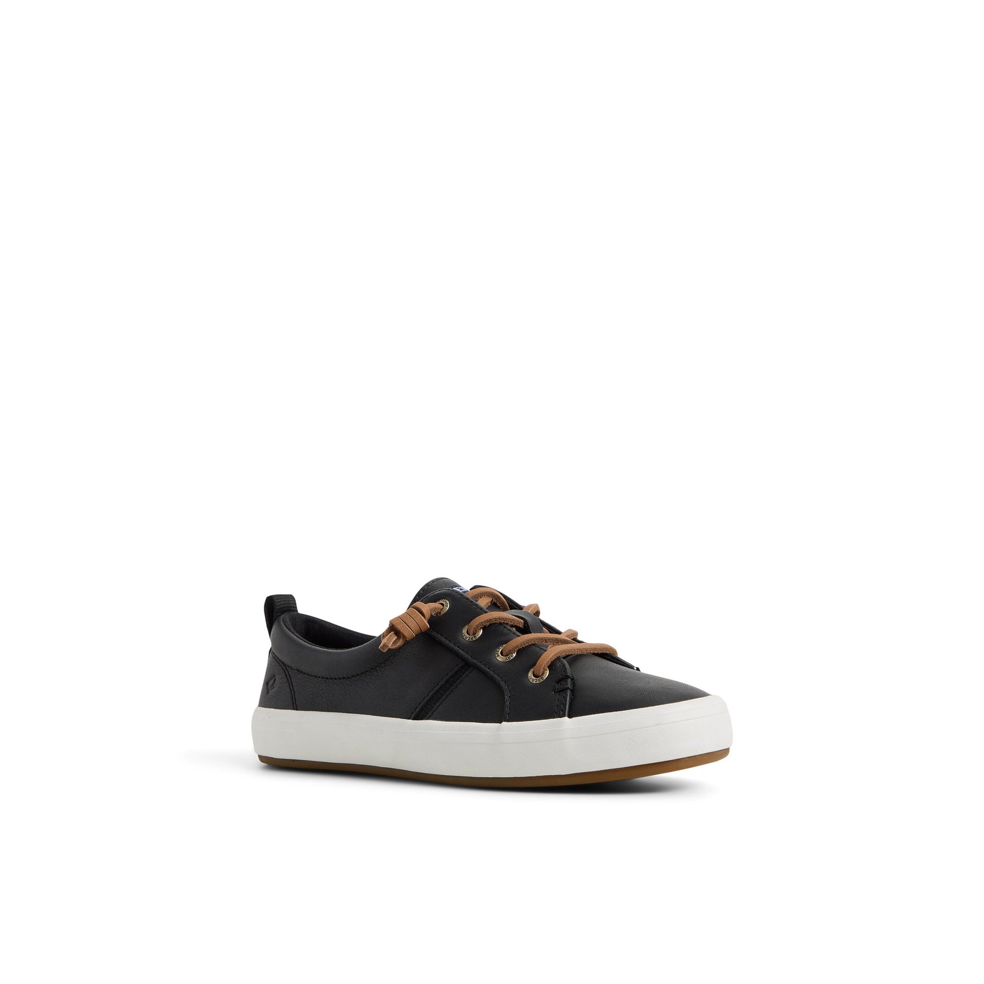 Side view of Black Crest Wave Sneaker Low Top Sneakers