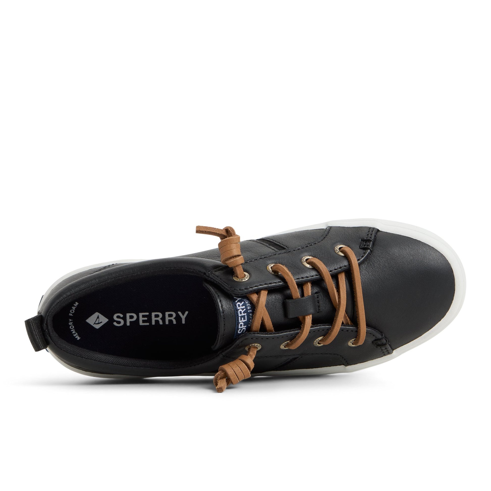 Top-down view of the Black Crest Wave Sneaker Low Top Sneakers