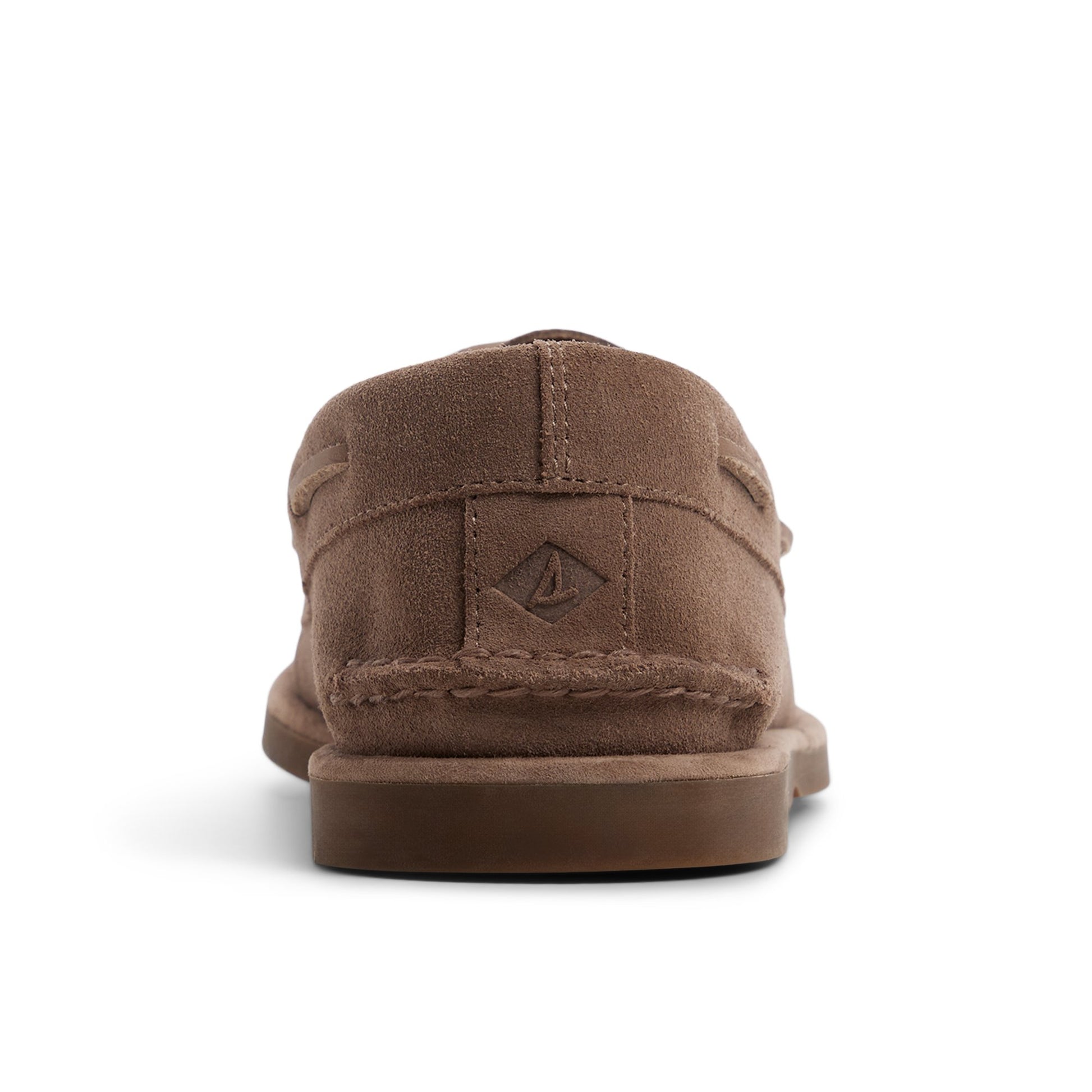 Three-quarter angle of Grey Authentic Original™ 2-Eye Ripple Lug Boat Shoe Boat Shoe's front side