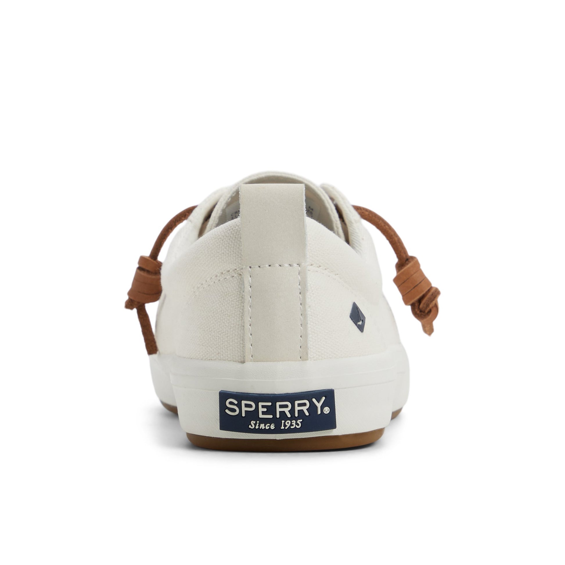 Three-quarter angle of Ecru Crest Wave Sneaker Low Top Sneakers's front side