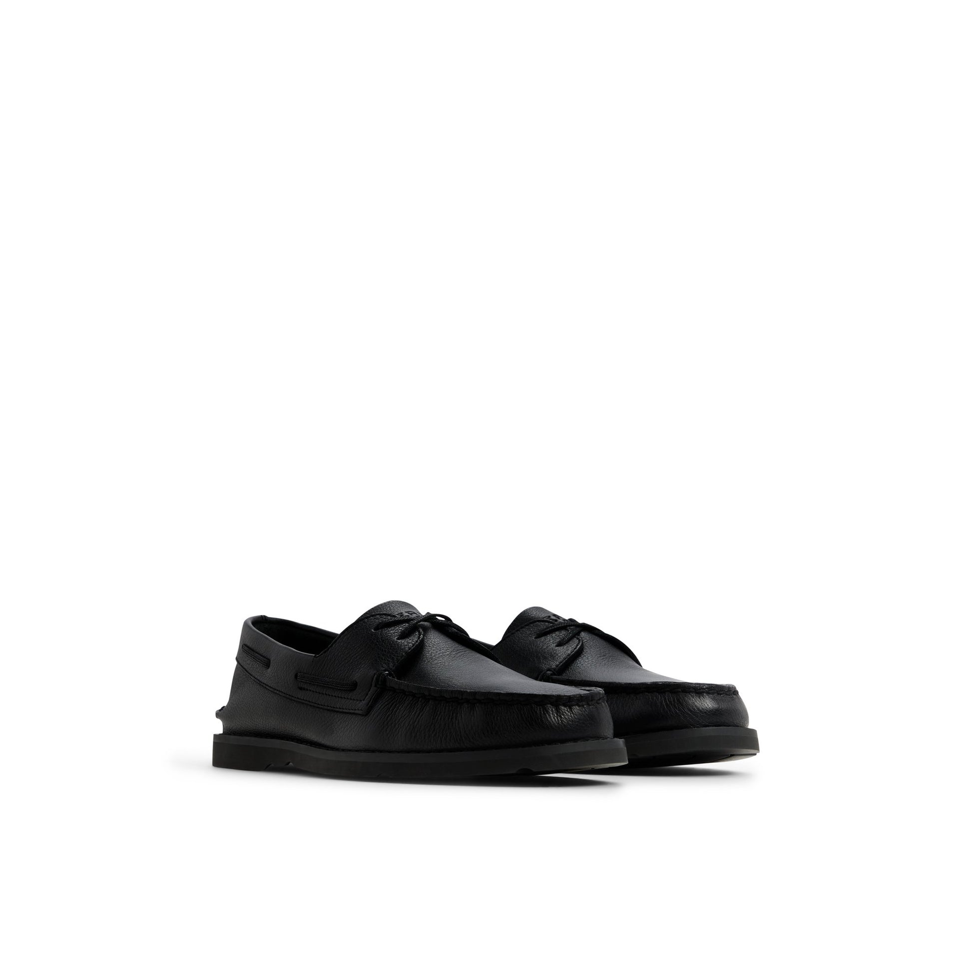 Side view of Other black Authentic Original™ 2-Eye Ripple Lug Boat Shoe Boat Shoe