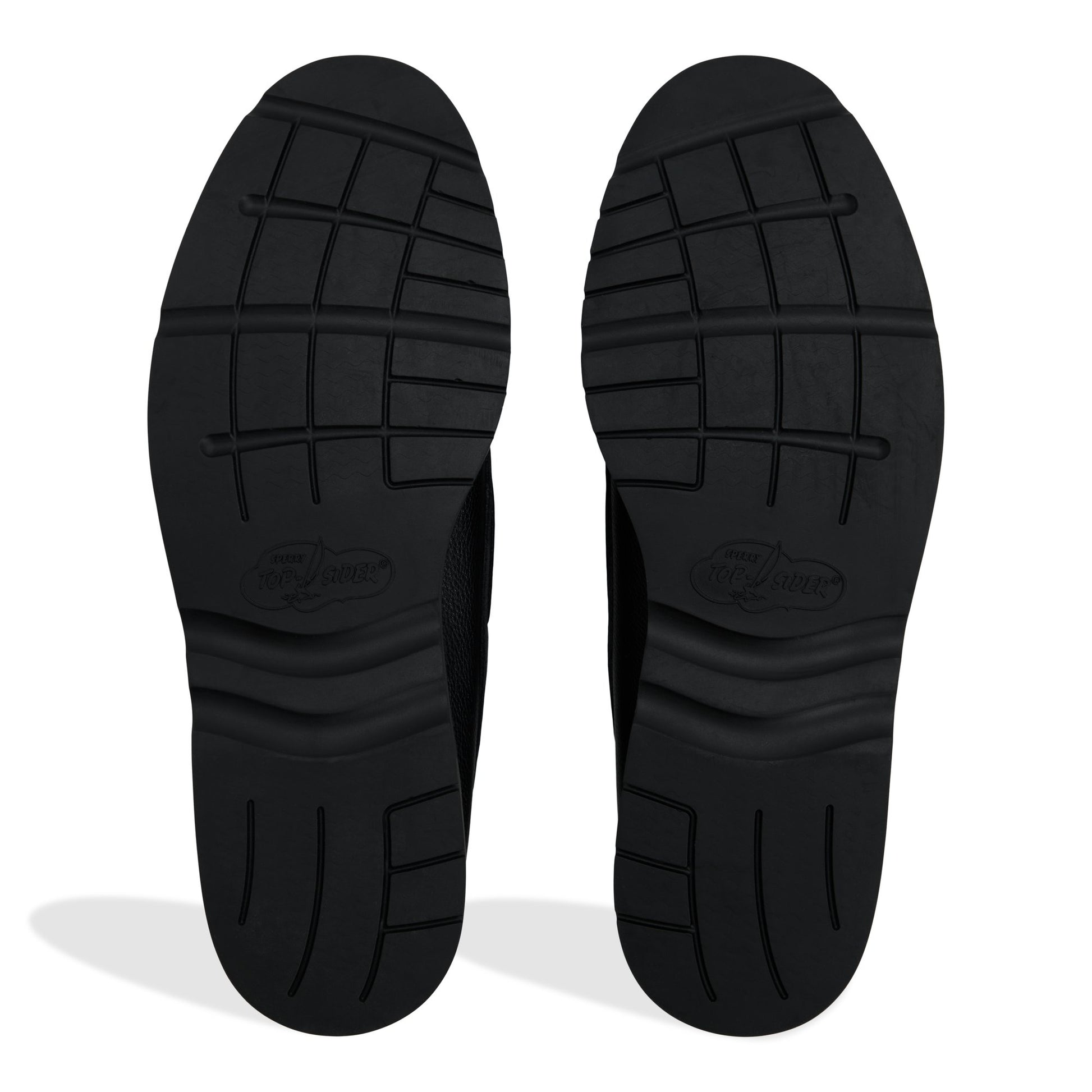 Close-up of the Other black Authentic Original™ 2-Eye Ripple Lug Boat Shoe Boat Shoe