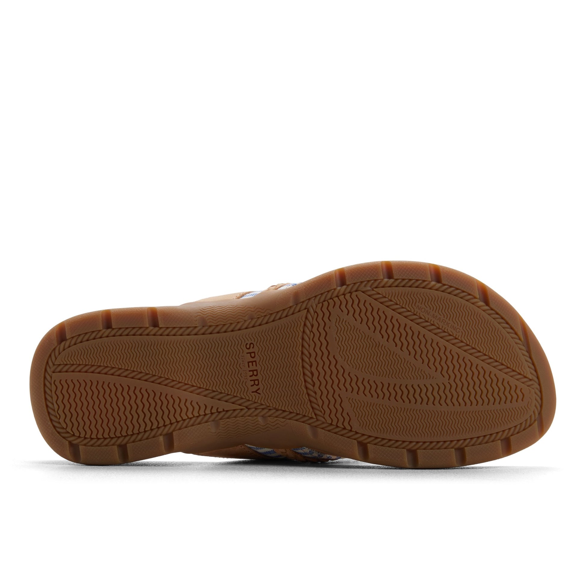 Close-up of the Tan Daliahfish Sandal Flip Flop Thong Sandals