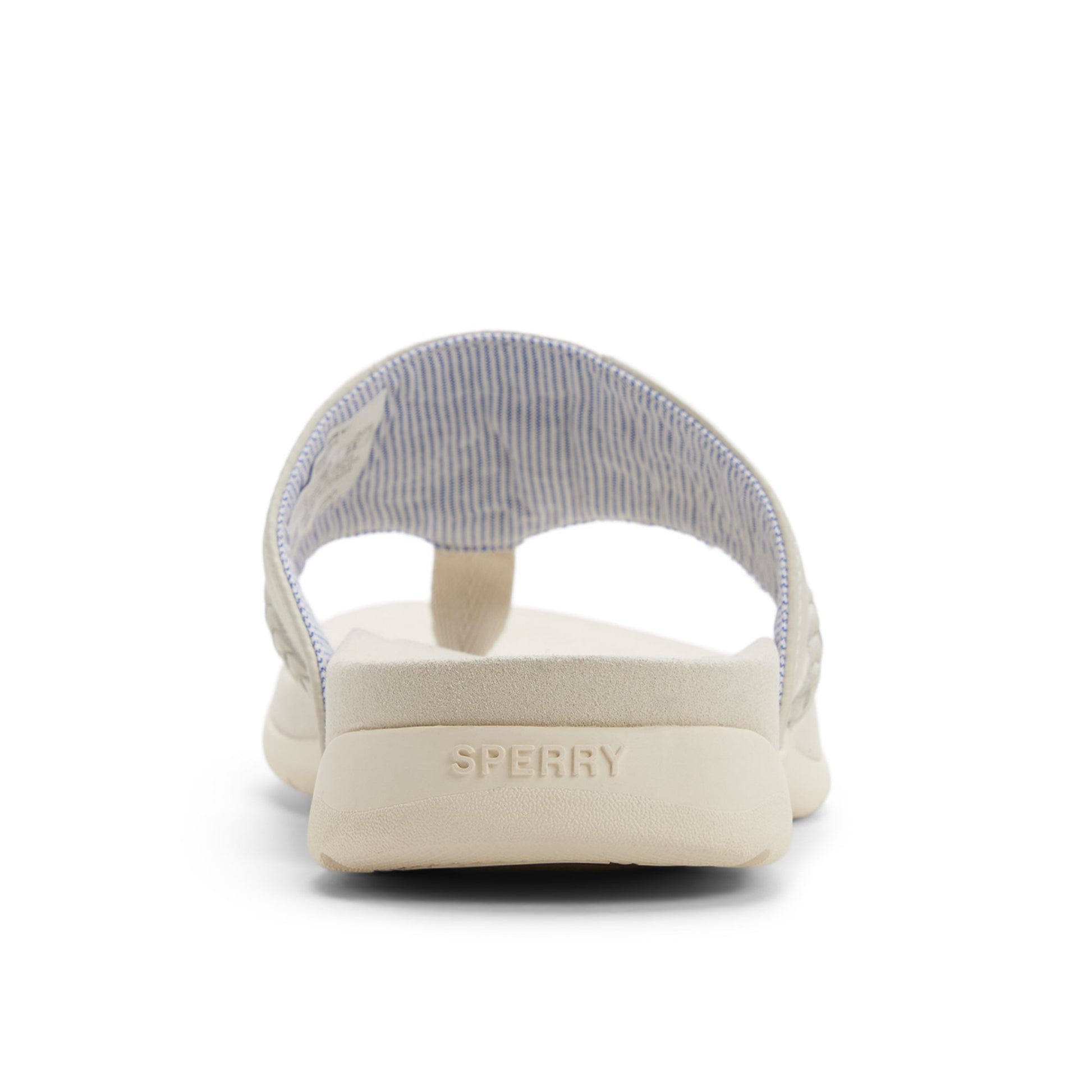 Three-quarter angle of Cream Daliahfish Sandal Flip Flop Thong Sandals's front side