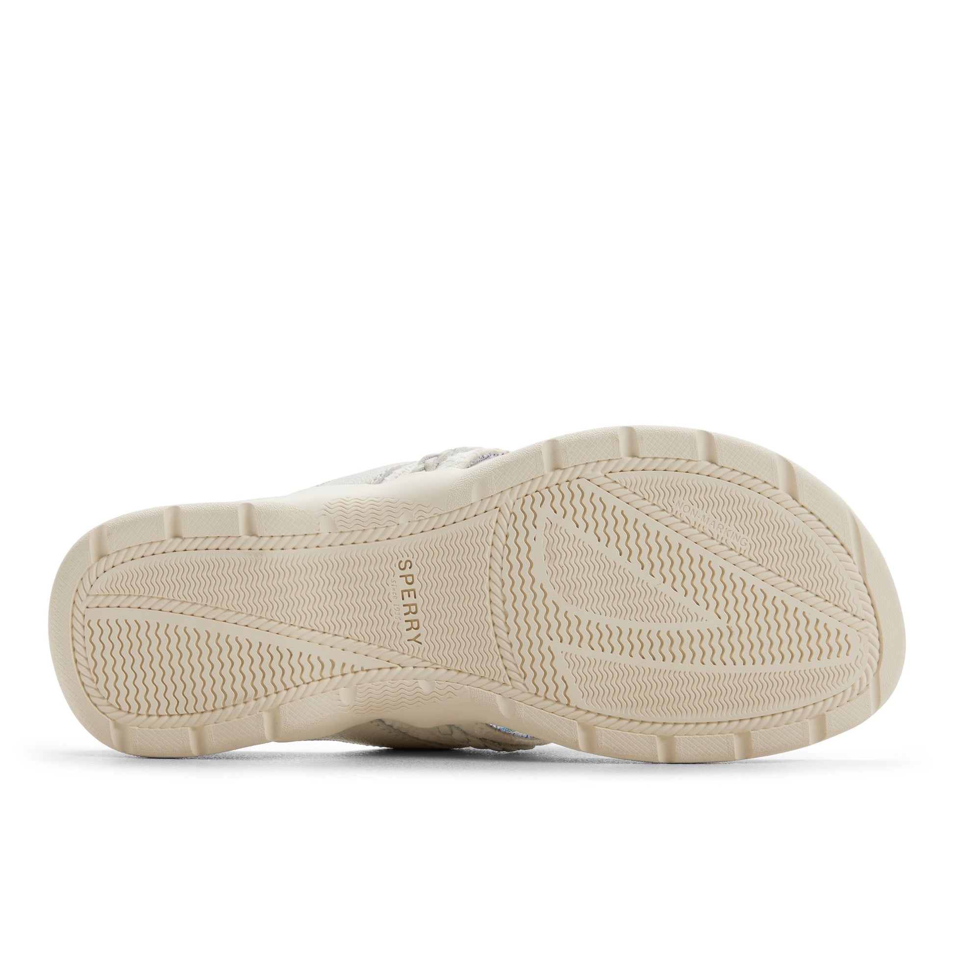 Close-up of the Cream Daliahfish Sandal Flip Flop Thong Sandals