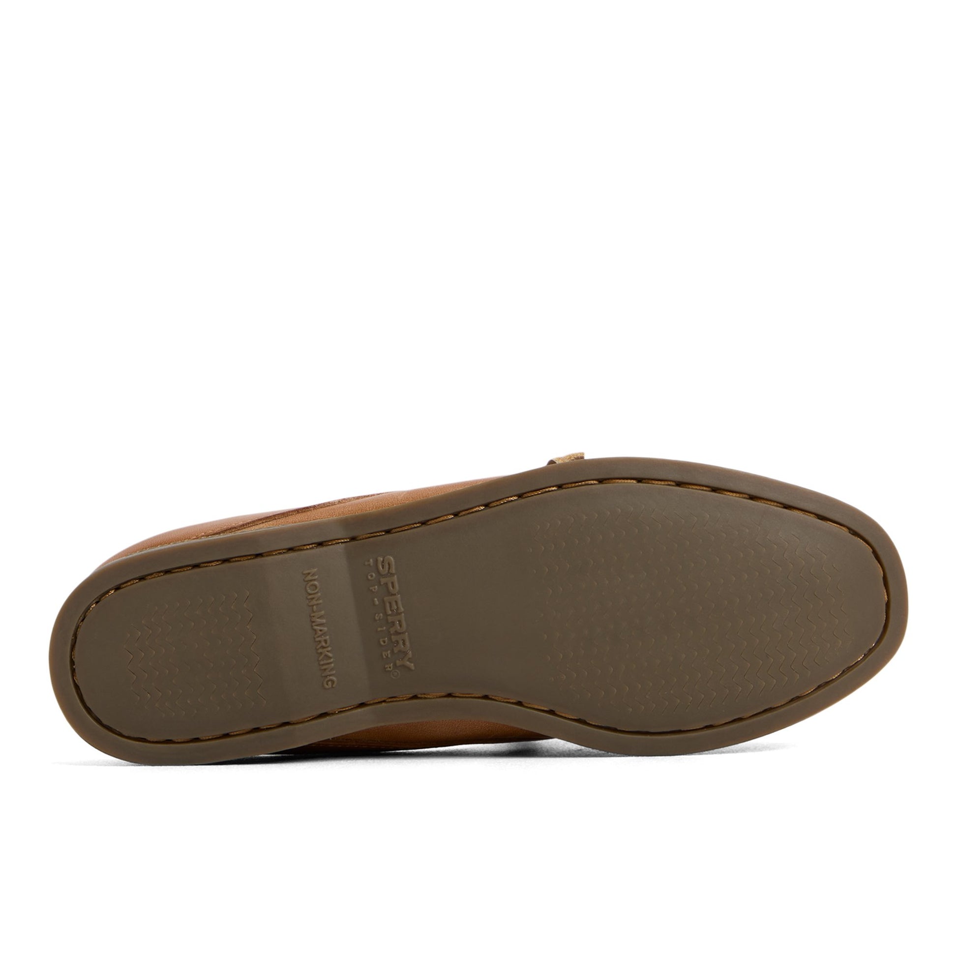 Close-up of the Tan Authentic Original™ Mule Boat Shoe Mule