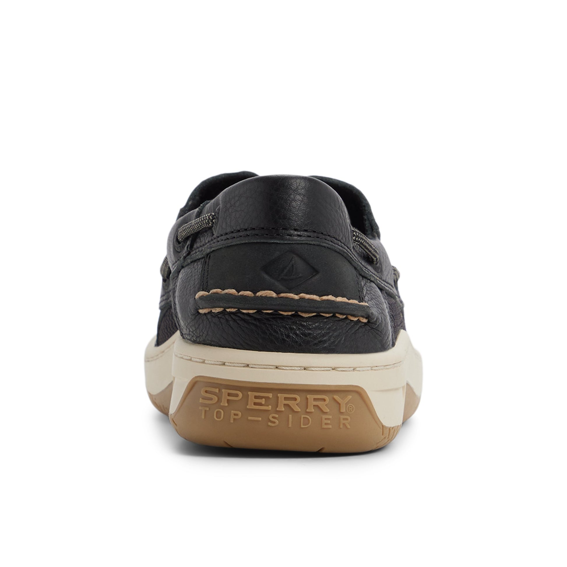 Three-quarter angle of Other black Billfish™ 3-Eye Boat Shoe Boat Shoe's front side