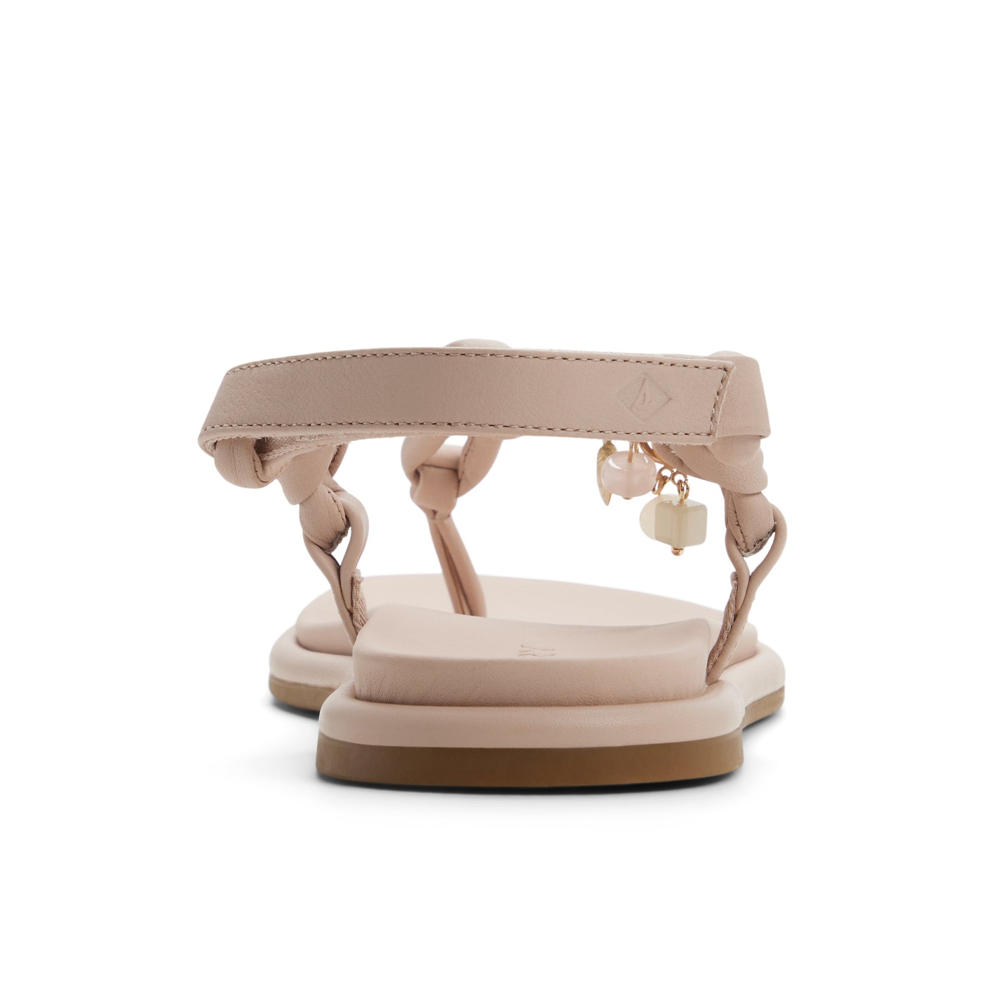 Three-quarter angle of Light pink Isla T-bar Sandal T-Strap Flat Sandals's front side