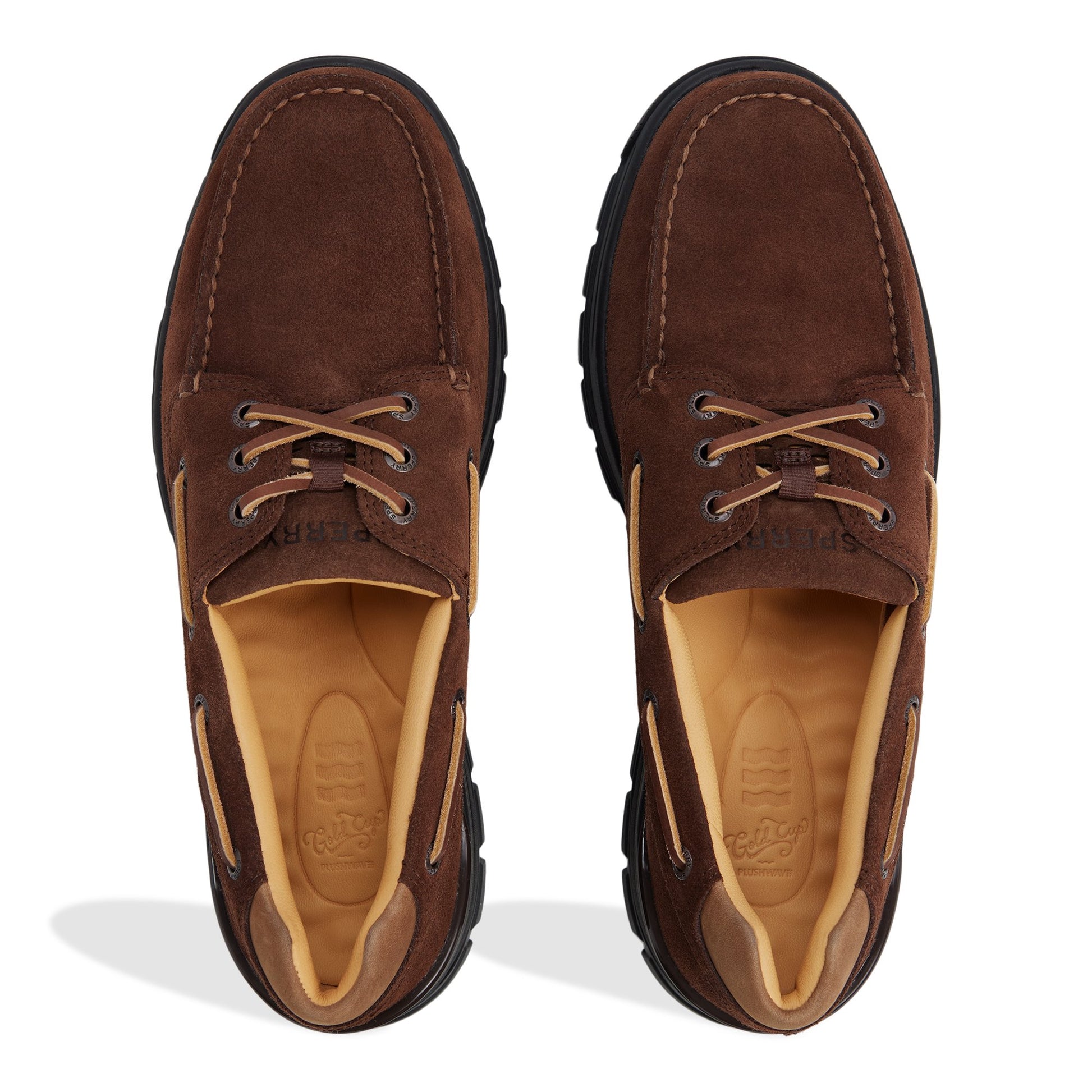 Top-down view of the Dark brown Gold Cup™ Billfish Boat Shoe Boat Shoe