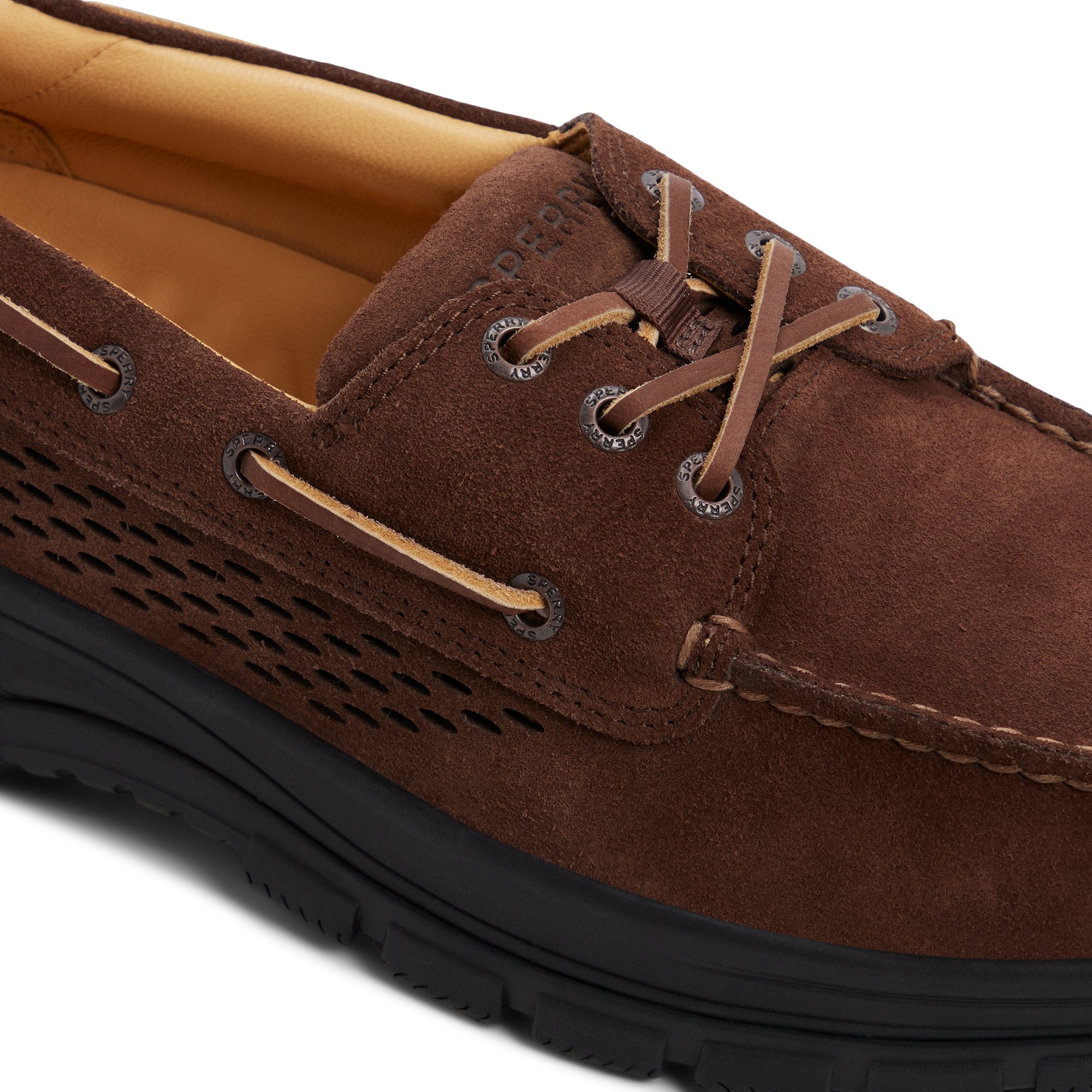 3-2694 LARSEN S.A. T.V.F.C・バイキングゴールドシップ Gold Cup™ Billfish Boat Shoe Dark brown | Sperry