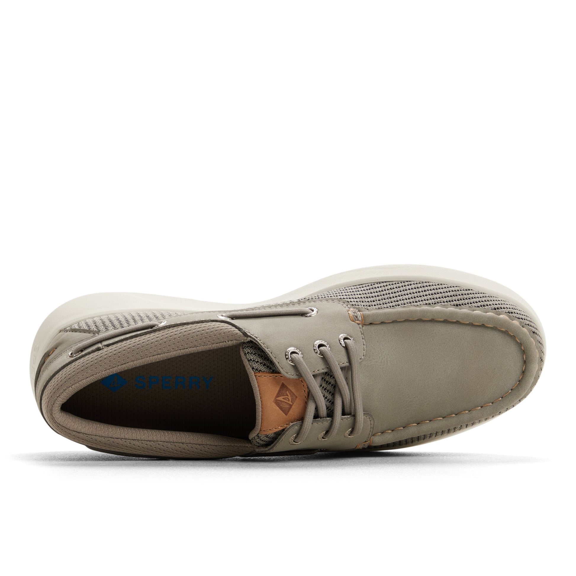 Top-down view of the Grey Harpoon Waterproof Boat Shoe Sneaker