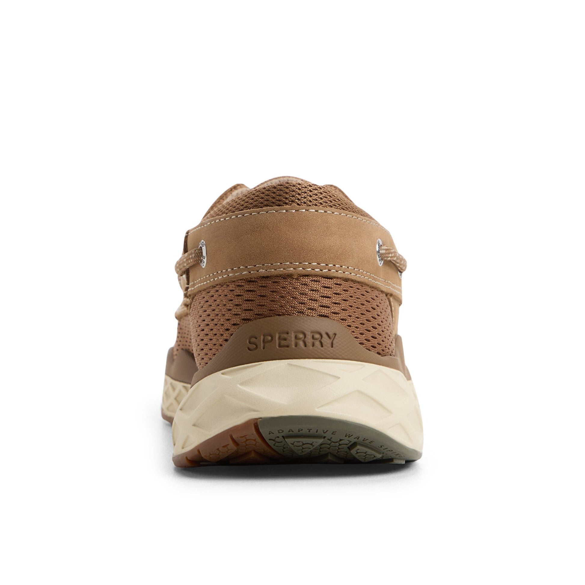 Three-quarter angle of Dark brown Headsail Boat Sneaker Sneakers's front side