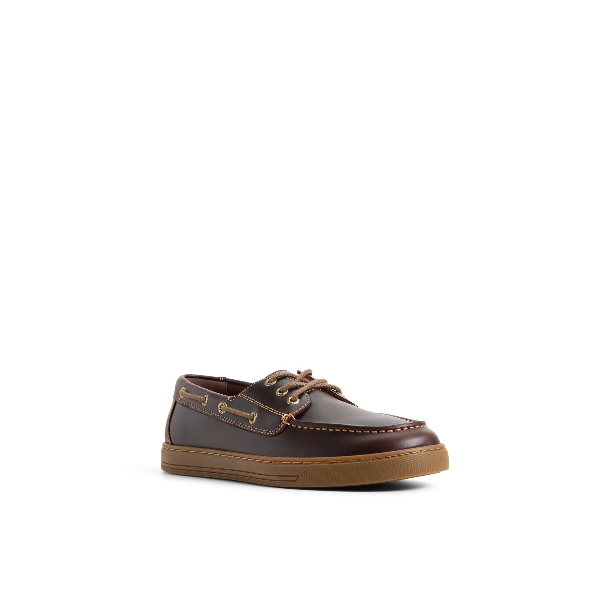 Side view of Amaretto Como Moc Loafer Boat Shoe Sneaker