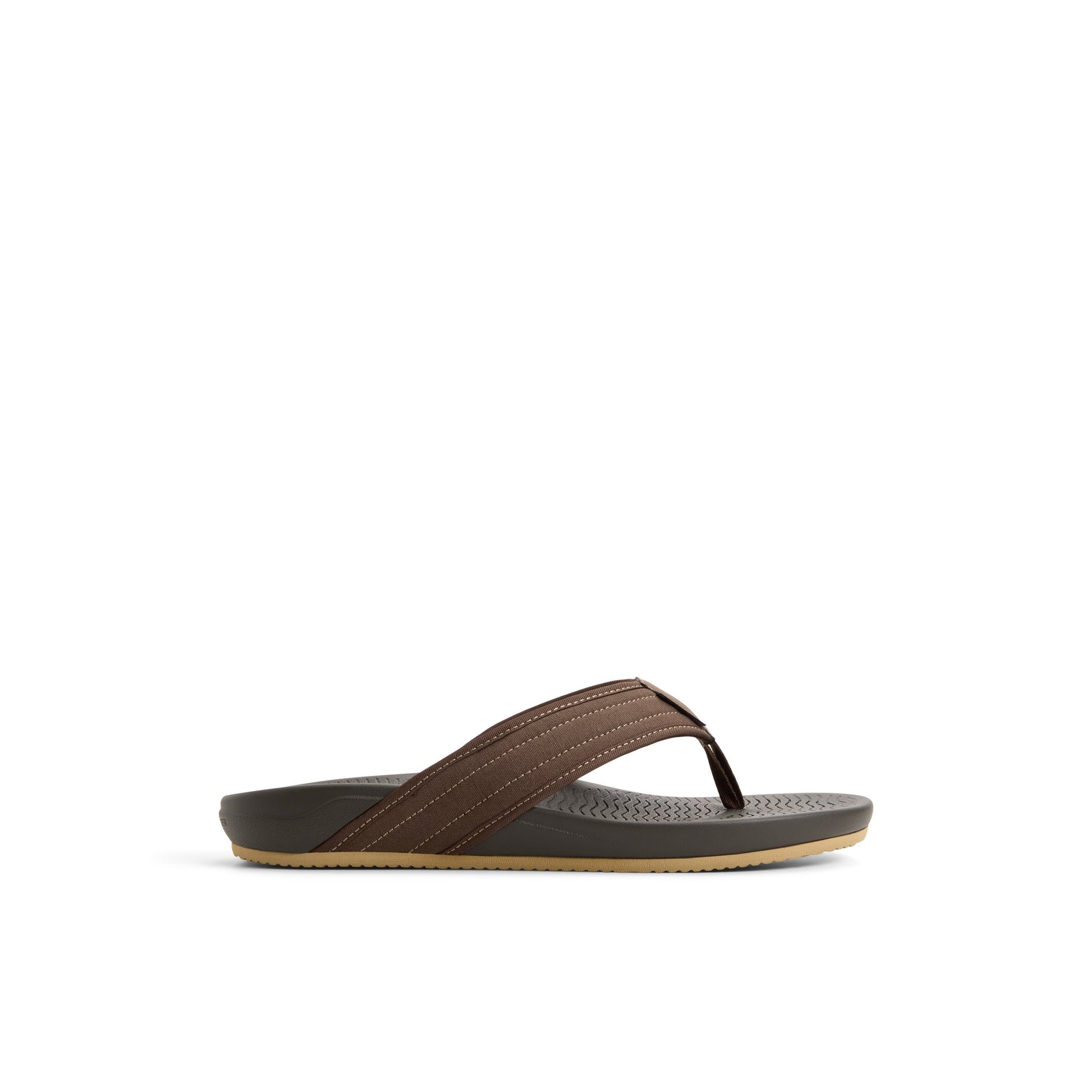 Main View of Brown Ventura Sandal Flip Flop Thong Sandals for Mens