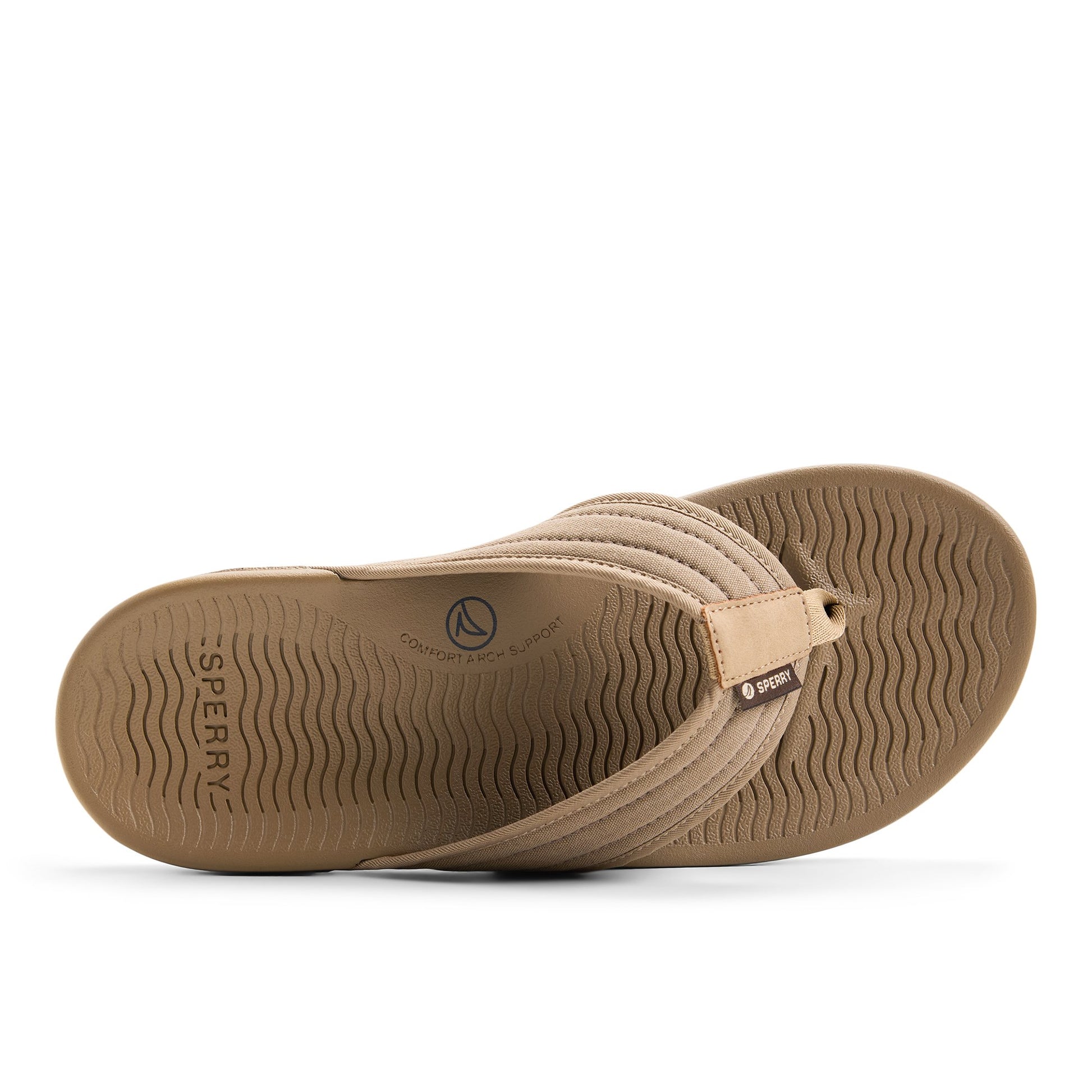 Top-down view of the Ivory Ventura Sandal Flip Flop Thong Sandals