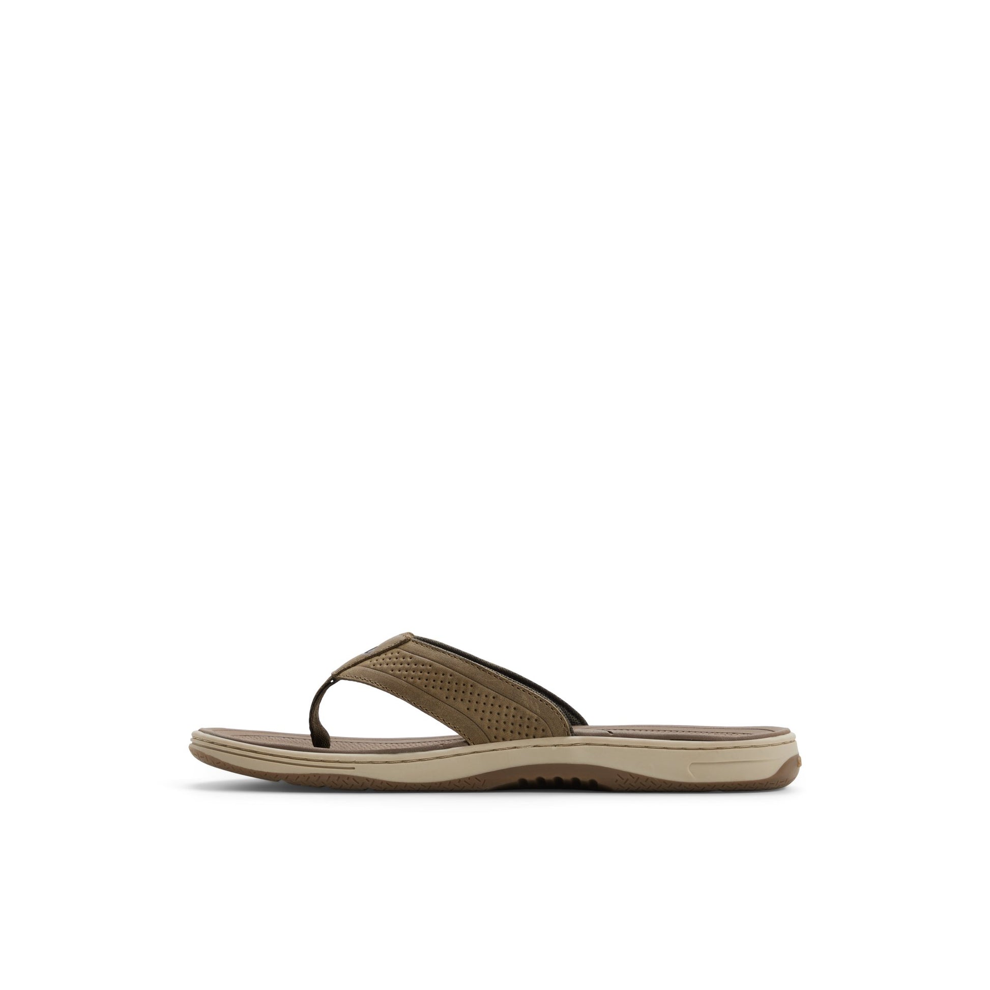 Three-quarter angle of Olive Havasu Thong Sandal Flip Flop Thong Sandals's back side