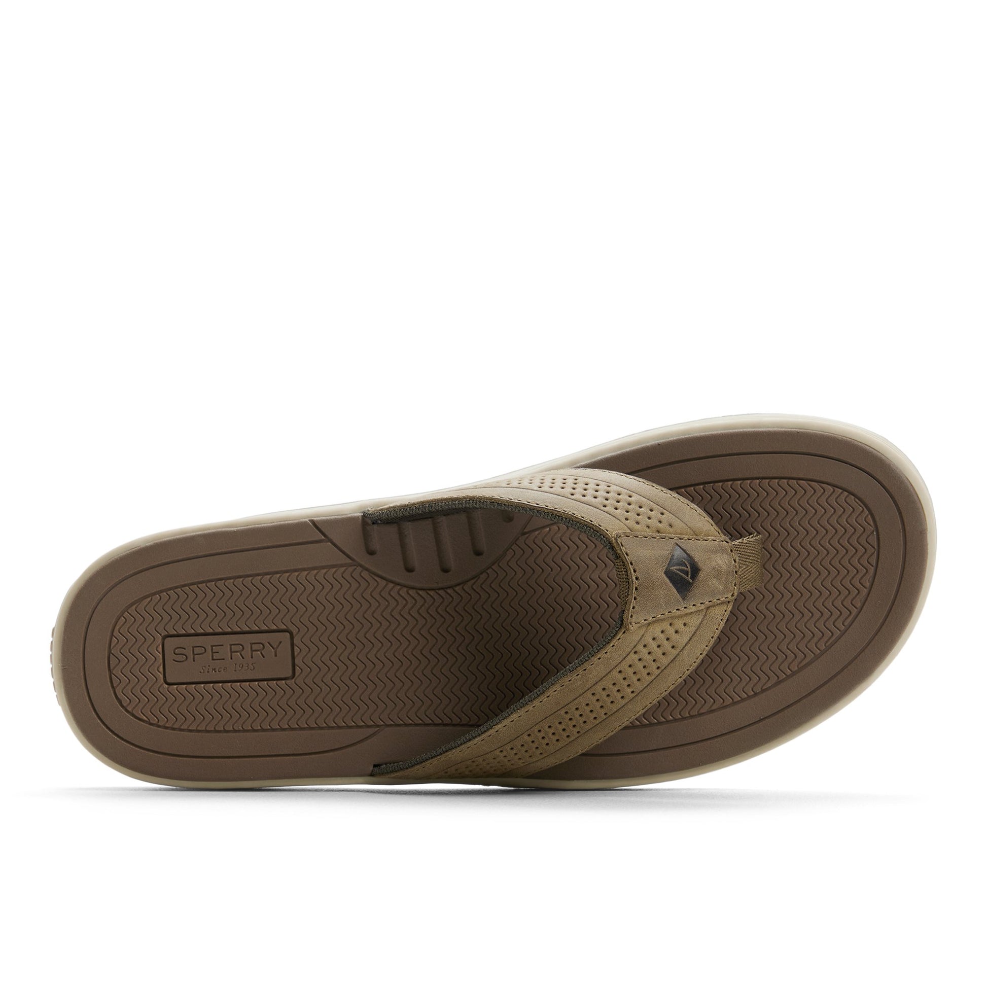 Top-down view of the Olive Havasu Thong Sandal Flip Flop Thong Sandals