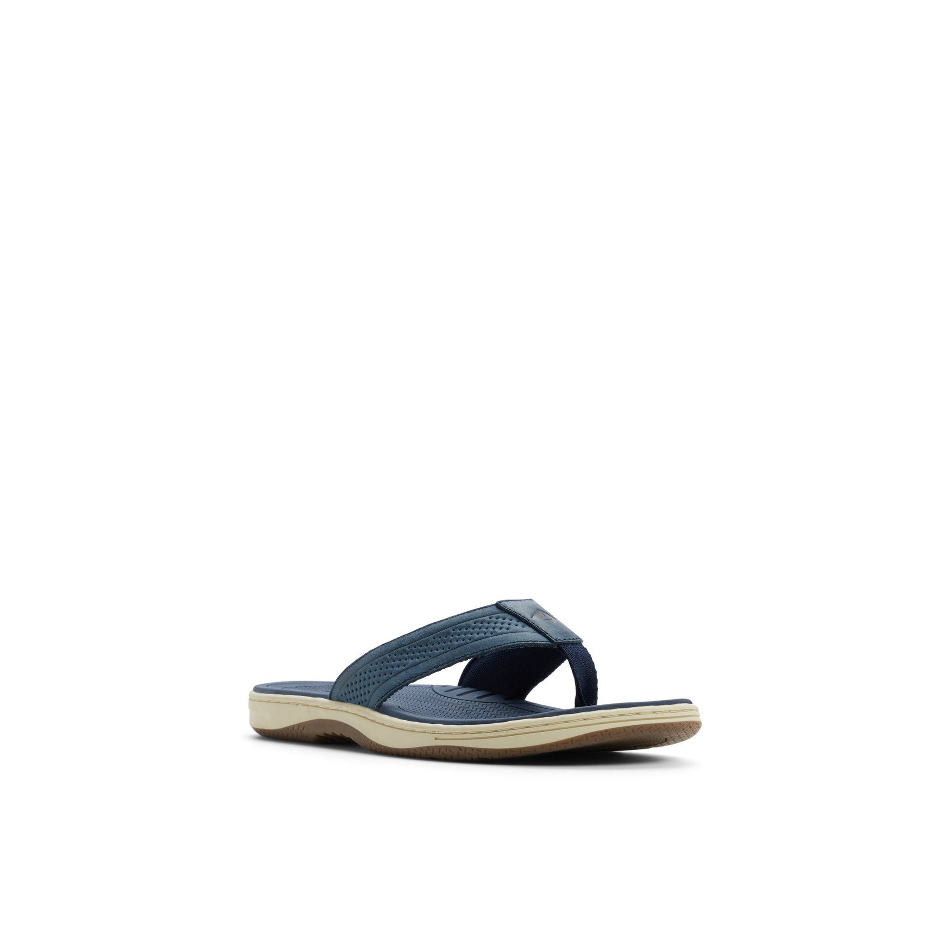 Side view of Navy Havasu Thong Sandal Flip Flop Thong Sandals