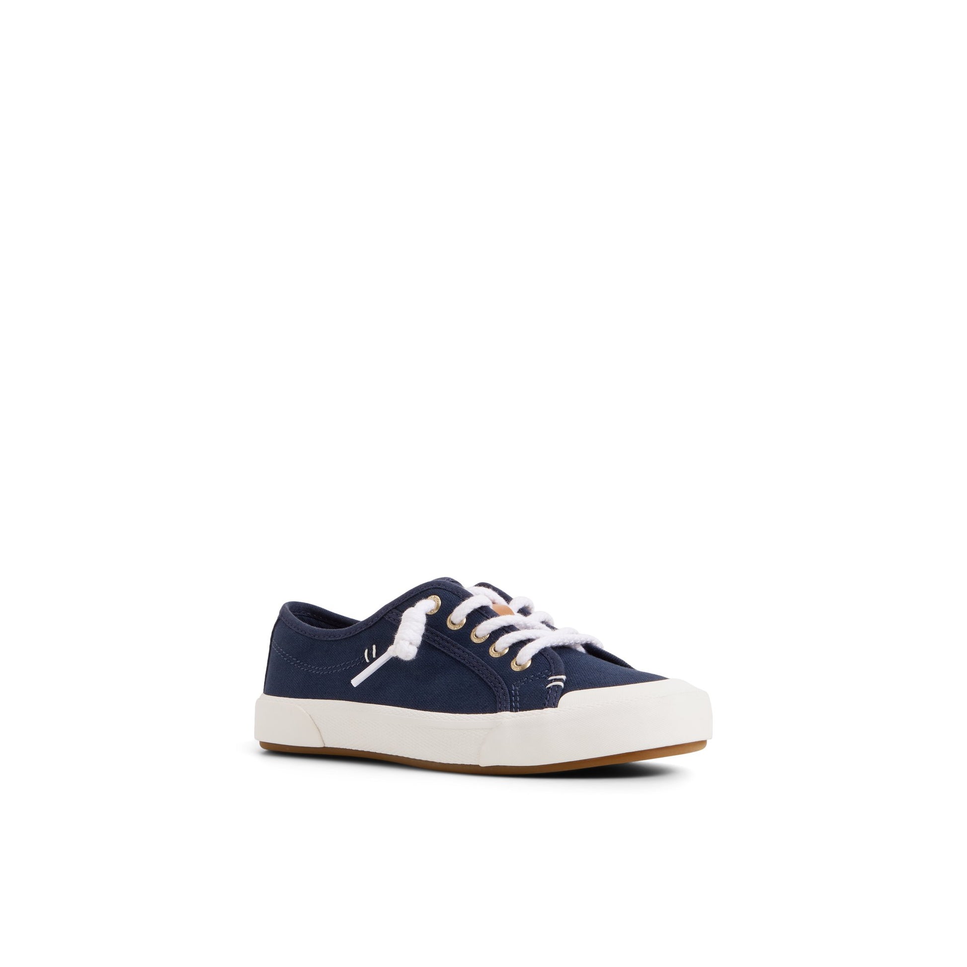 Side view of Navy Pierwave 2 Lace to Toe Sneaker Low Top Sneakers