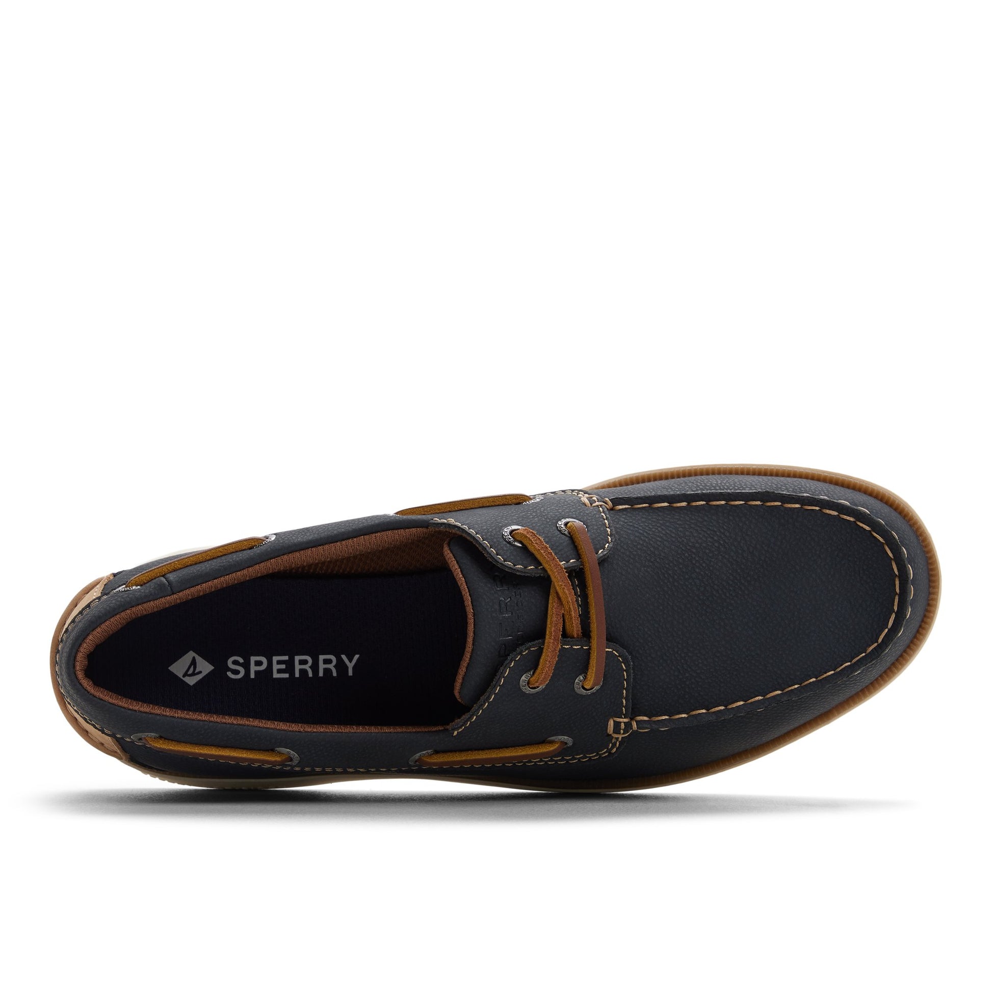 Top-down view of the Navy Hull 2 Eye Boat Shoe Boat Shoe