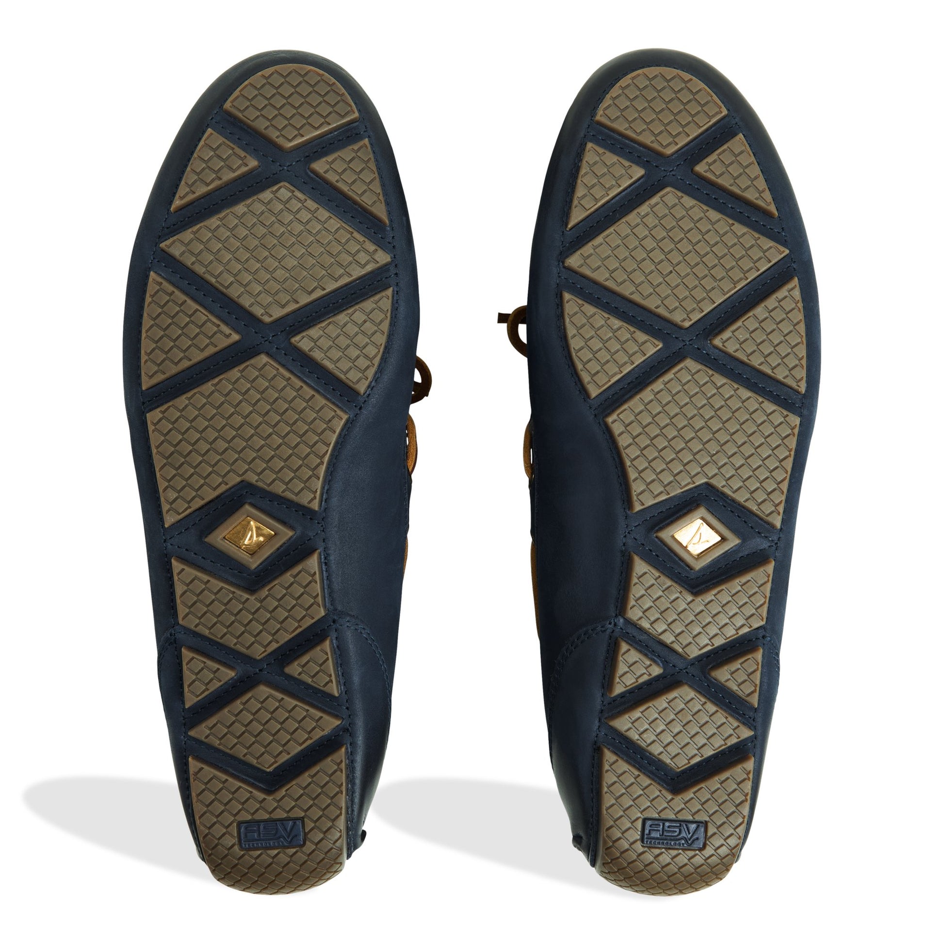 Close-up of the Navy Gold Cup™ Harpswell 1 Eye Loafers