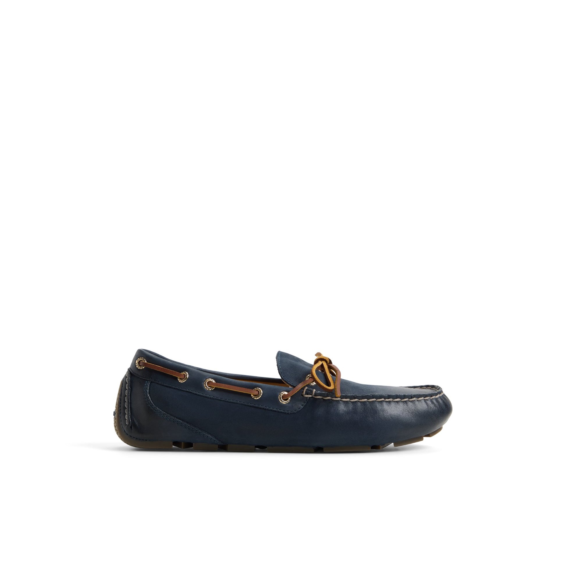 Main View of Navy Gold Cup™ Harpswell 1 Eye Loafers for Mens