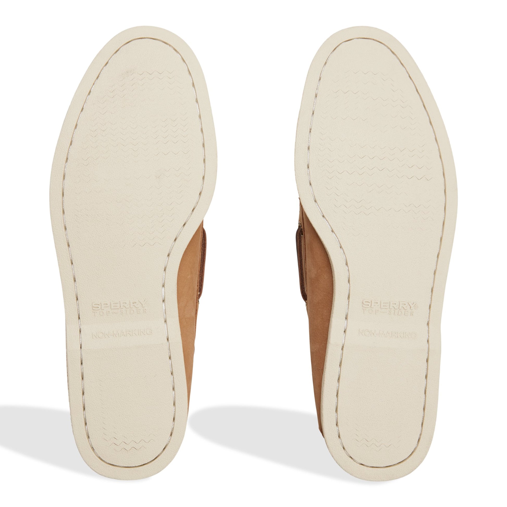 Close-up of the Beige Gold Cup™ Authentic Original™ 2-Eye Boat Shoe Boat Shoe