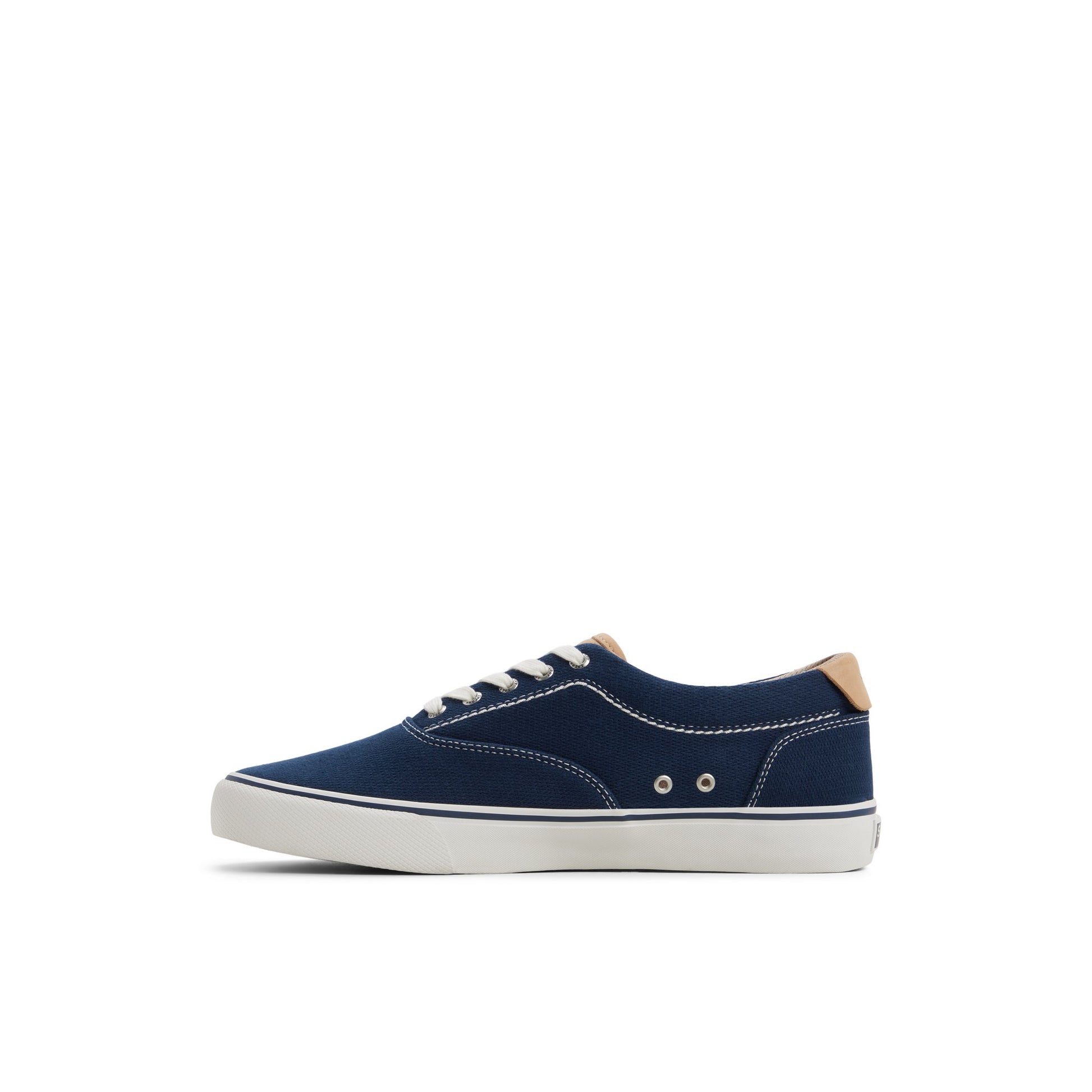 Three-quarter angle of Navy CVO Helm Sneaker Low Top Sneakers's back side