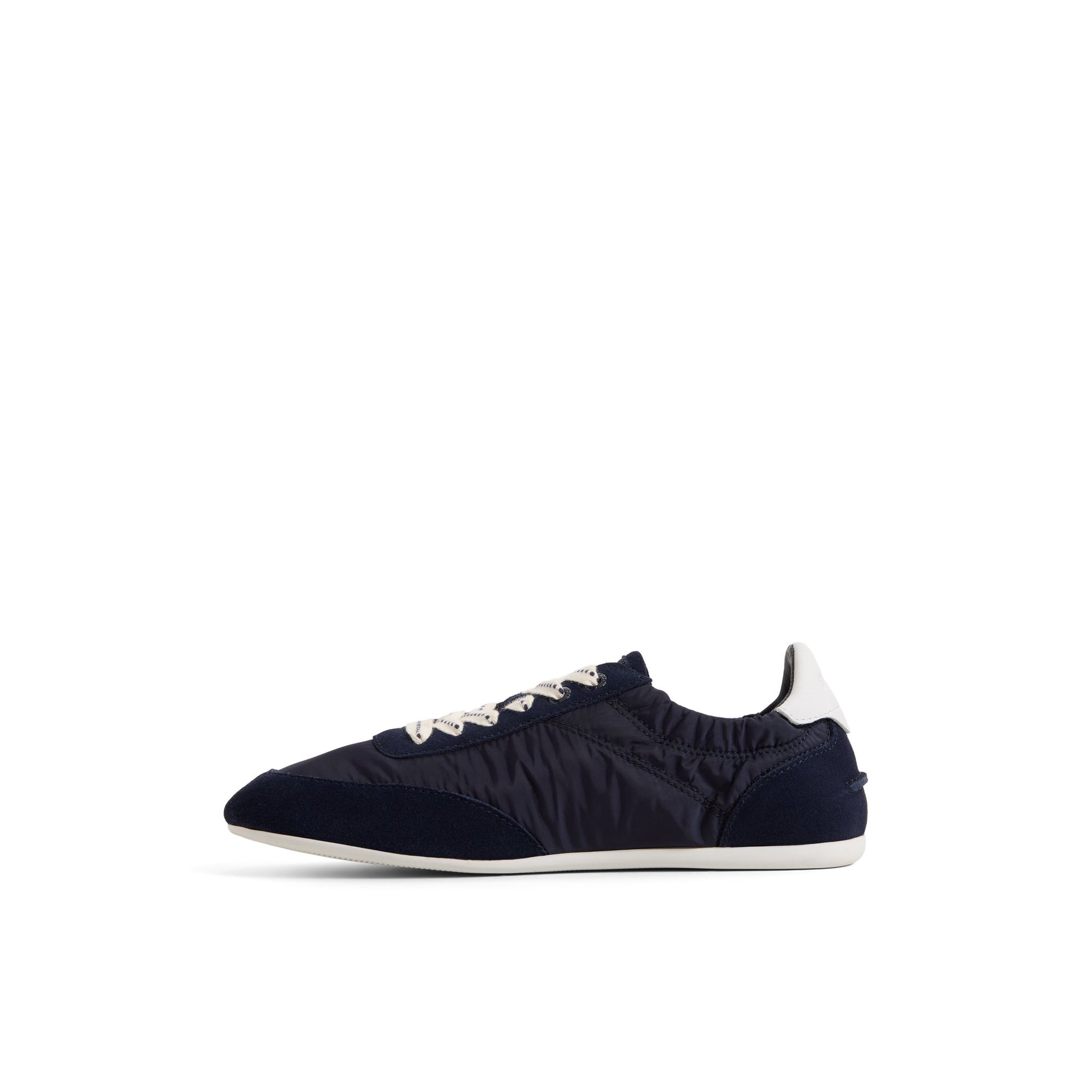 Three-quarter angle of Navy Slim Jogger Sneaker Low Top Sneakers's back side