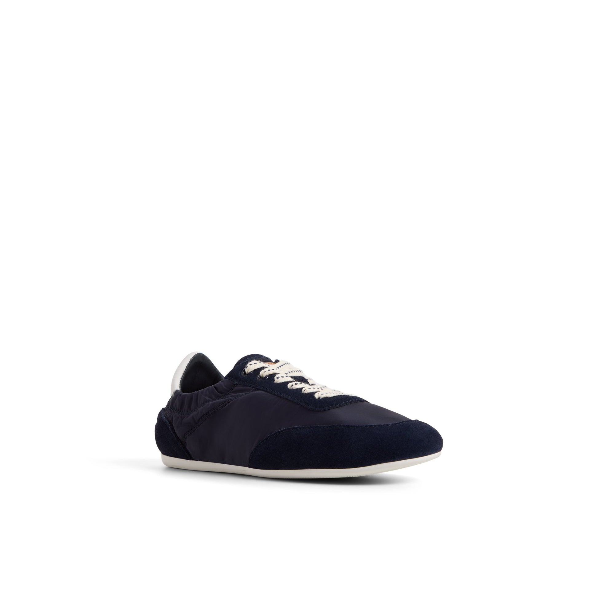 Side view of Navy Slim Jogger Sneaker Low Top Sneakers
