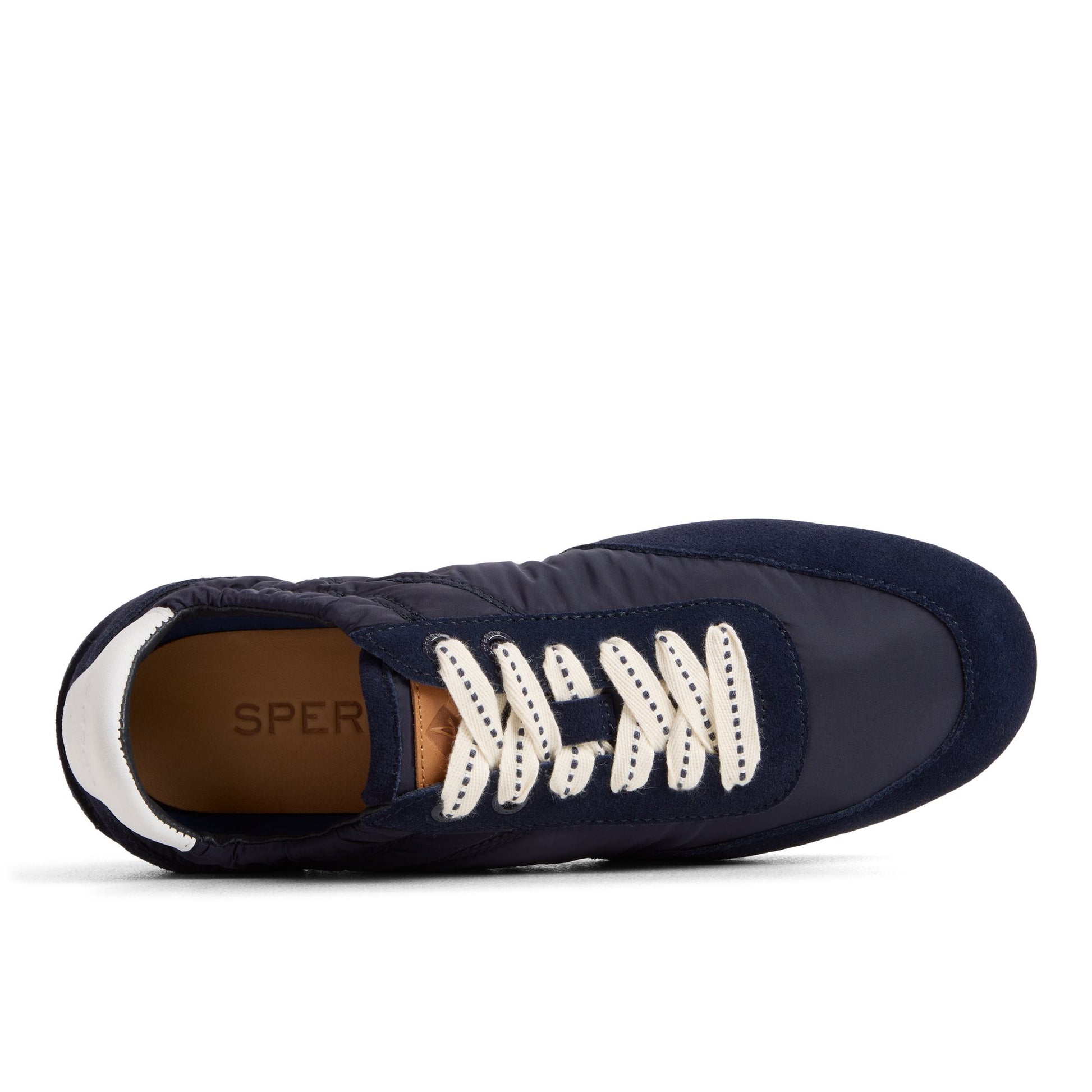 Top-down view of the Navy Slim Jogger Sneaker Low Top Sneakers