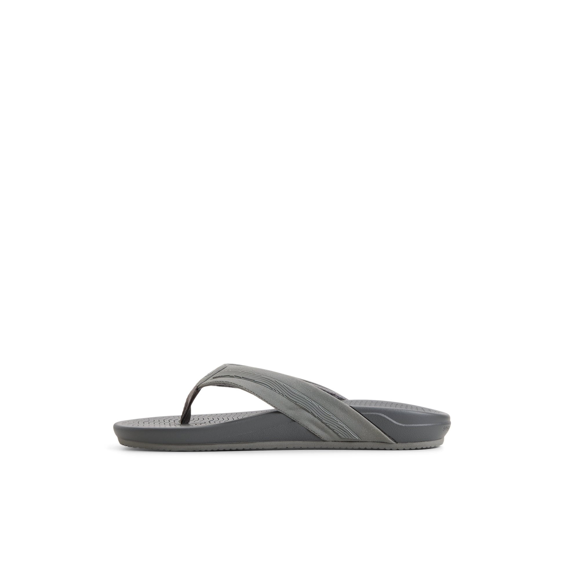 Three-quarter angle of Grey Ventura Sandal Flip Flop Thong Sandals's back side