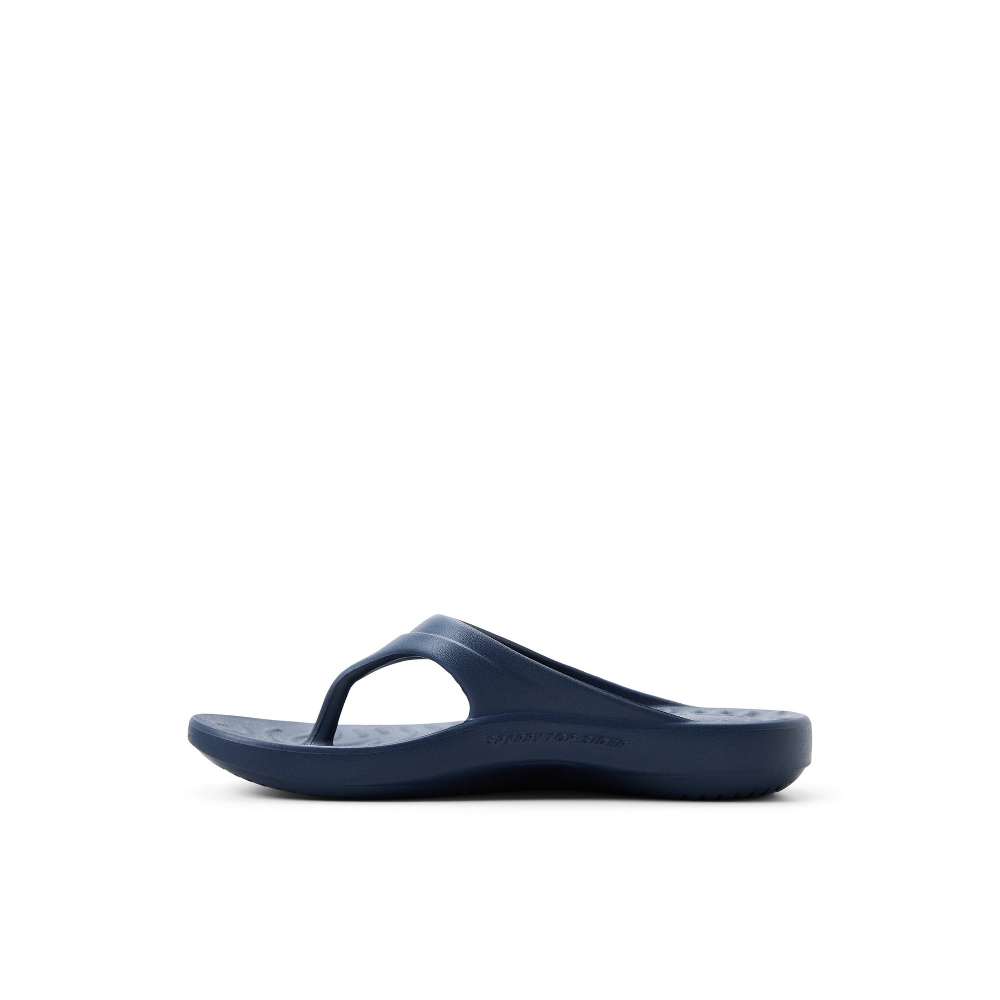 Three-quarter angle of Navy Flow Sandal Flip Flop Thong Sandals's back side