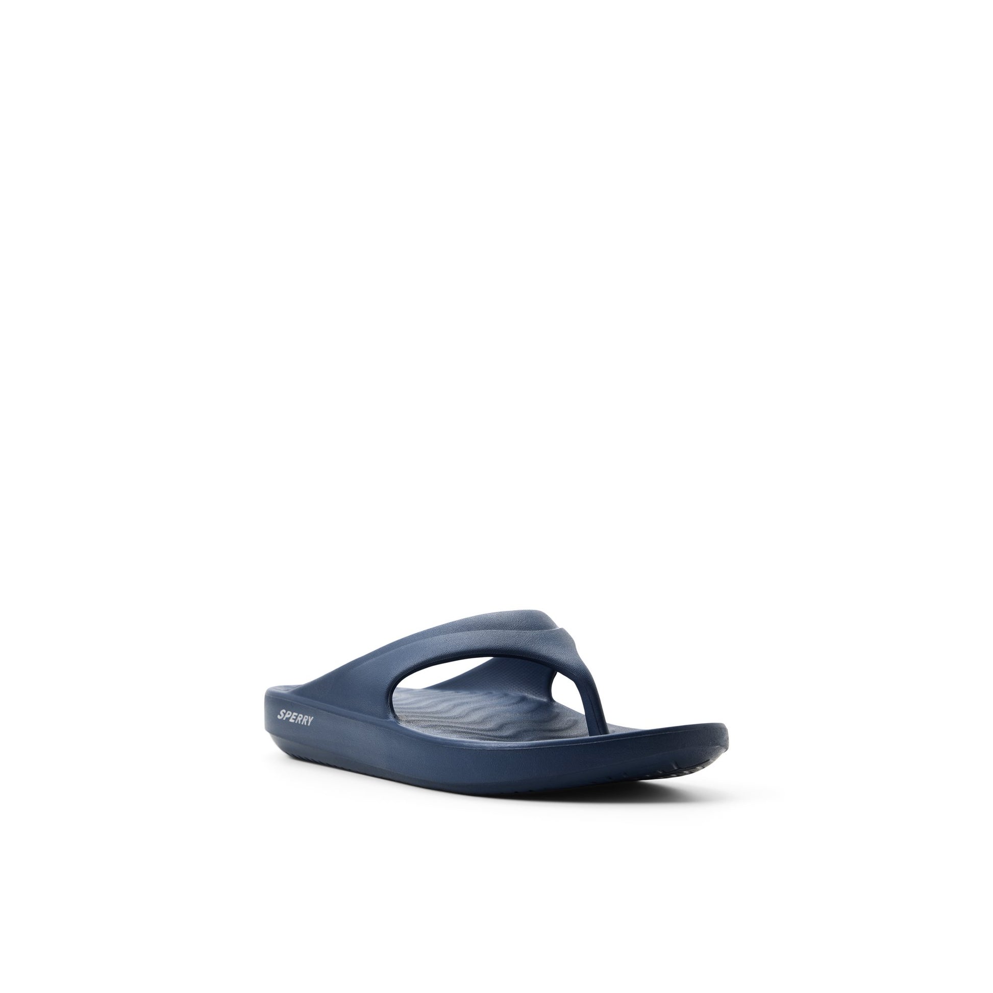 Side view of Navy Flow Sandal Flip Flop Thong Sandals