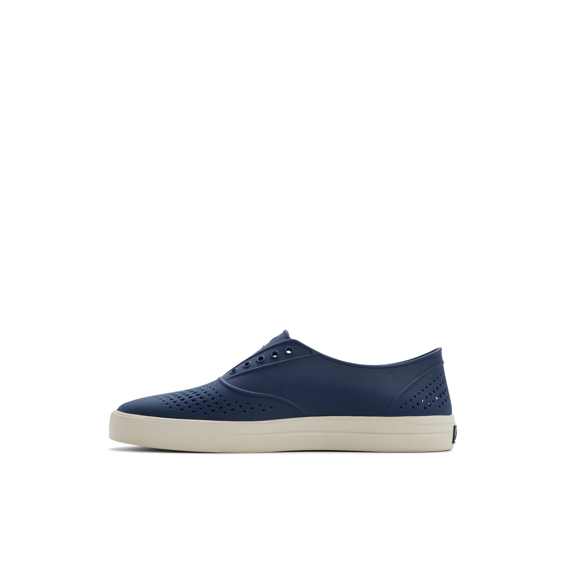 Three-quarter angle of Navy Flow CVO Sneaker Slip-on Sneakers's back side