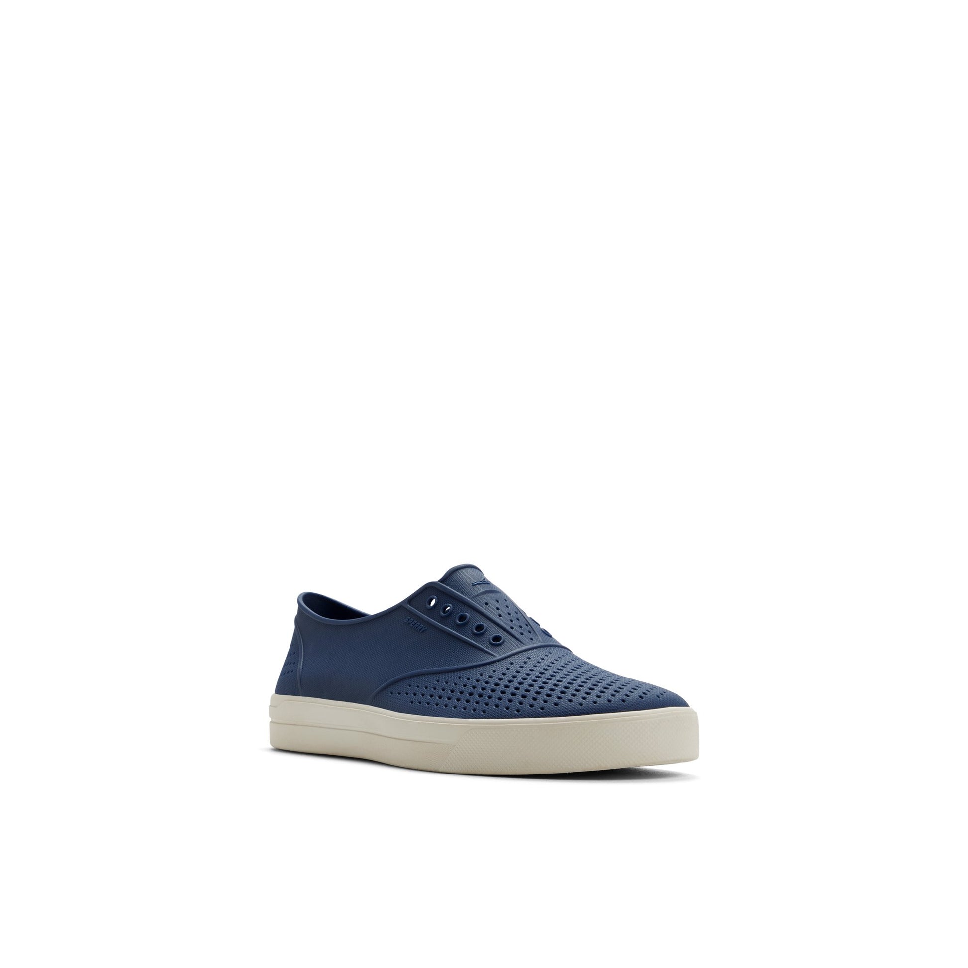 Side view of Navy Flow CVO Sneaker Slip-on Sneakers