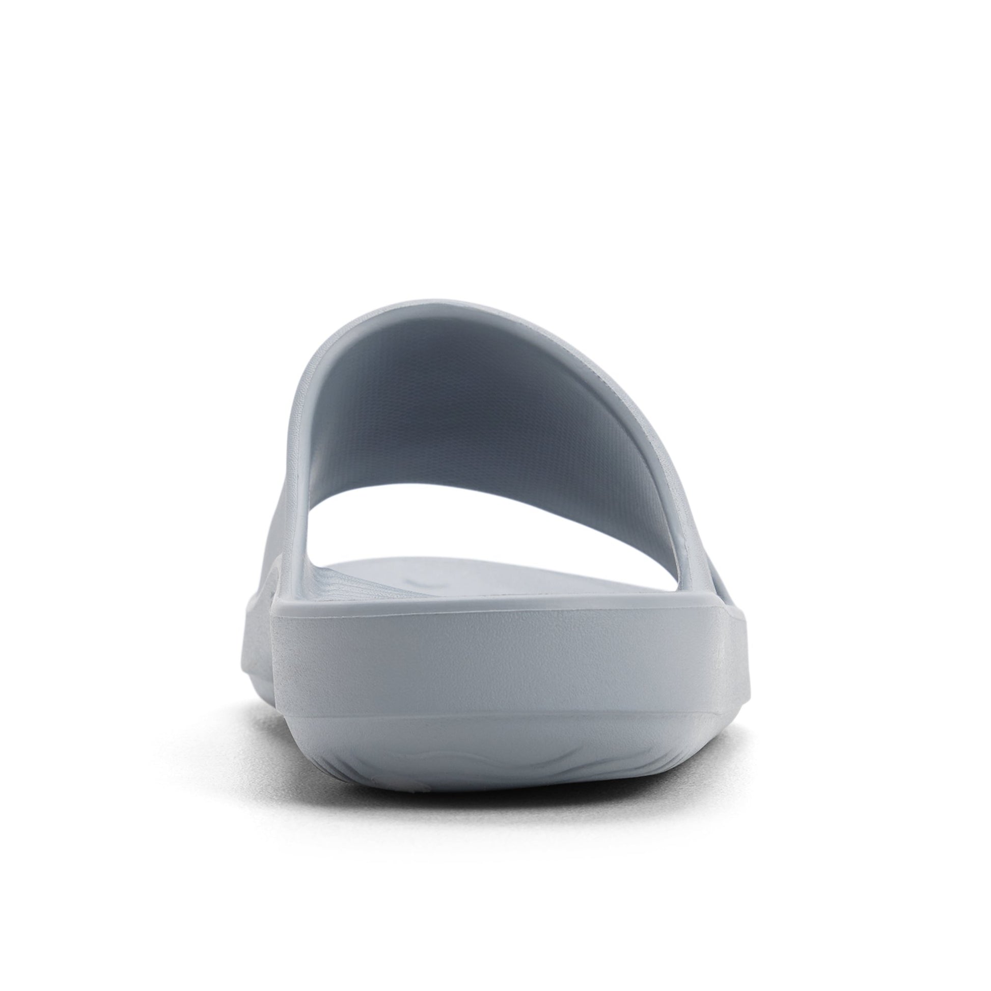 Three-quarter angle of Grey Flow Slide Sandal Slide Sandals's front side