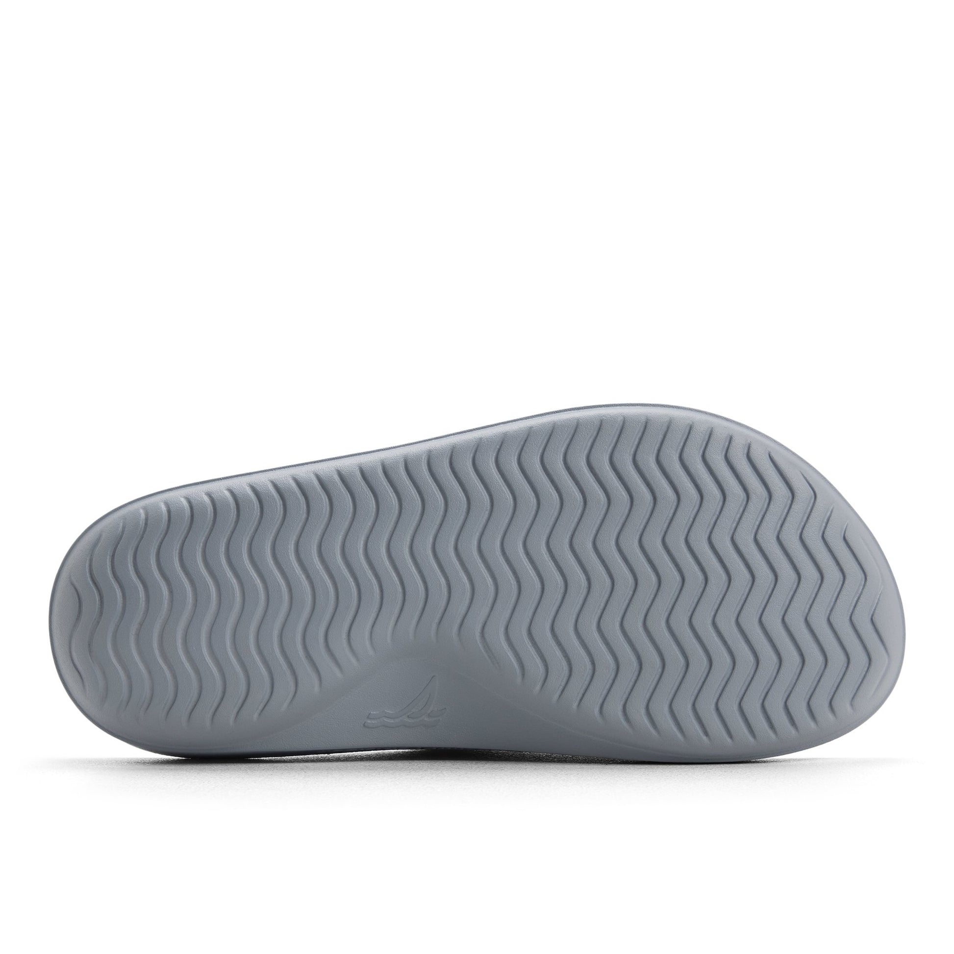 Close-up of the Grey Flow Slide Sandal Slide Sandals