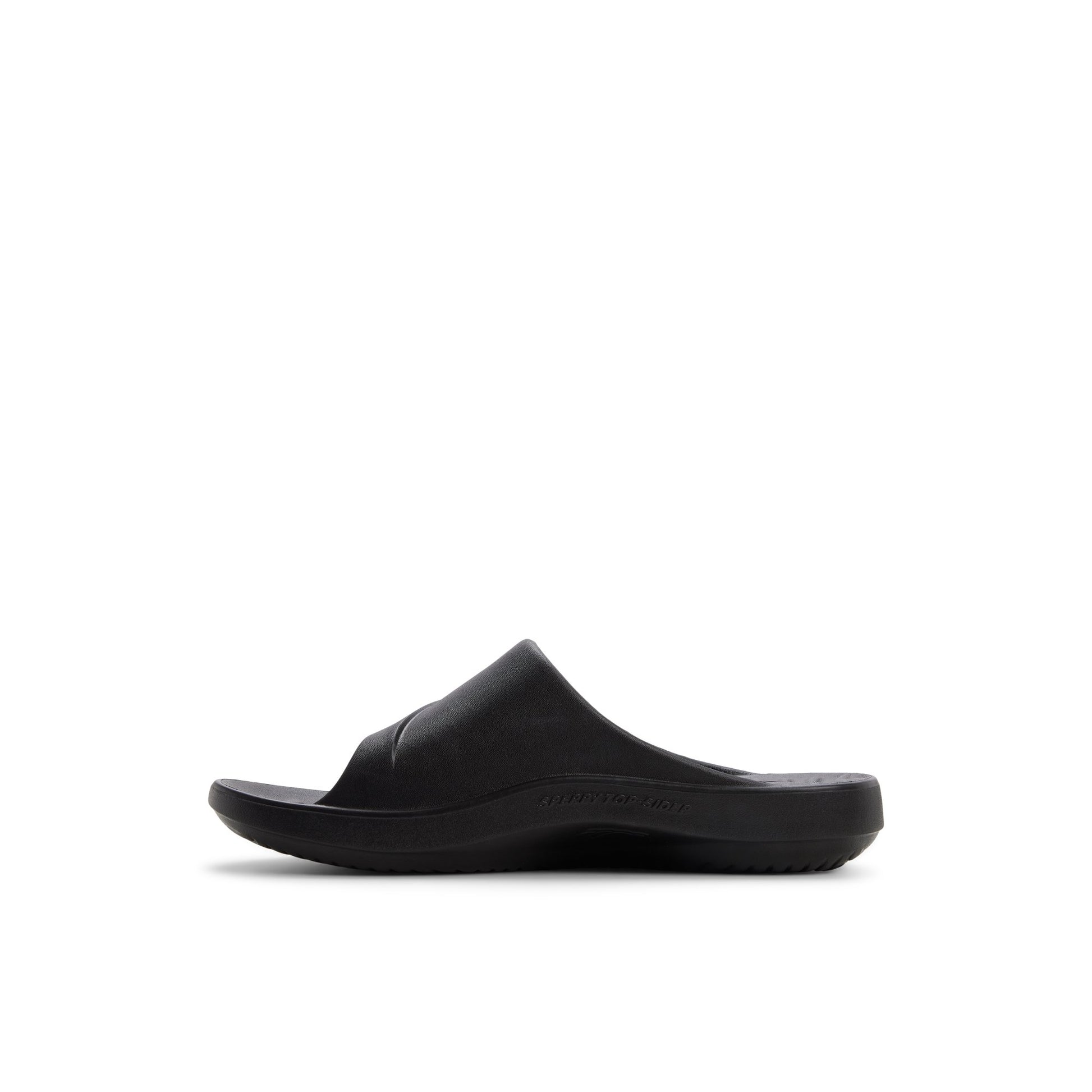 Three-quarter angle of Black Flow Slide Sandal Slide Sandals's back side