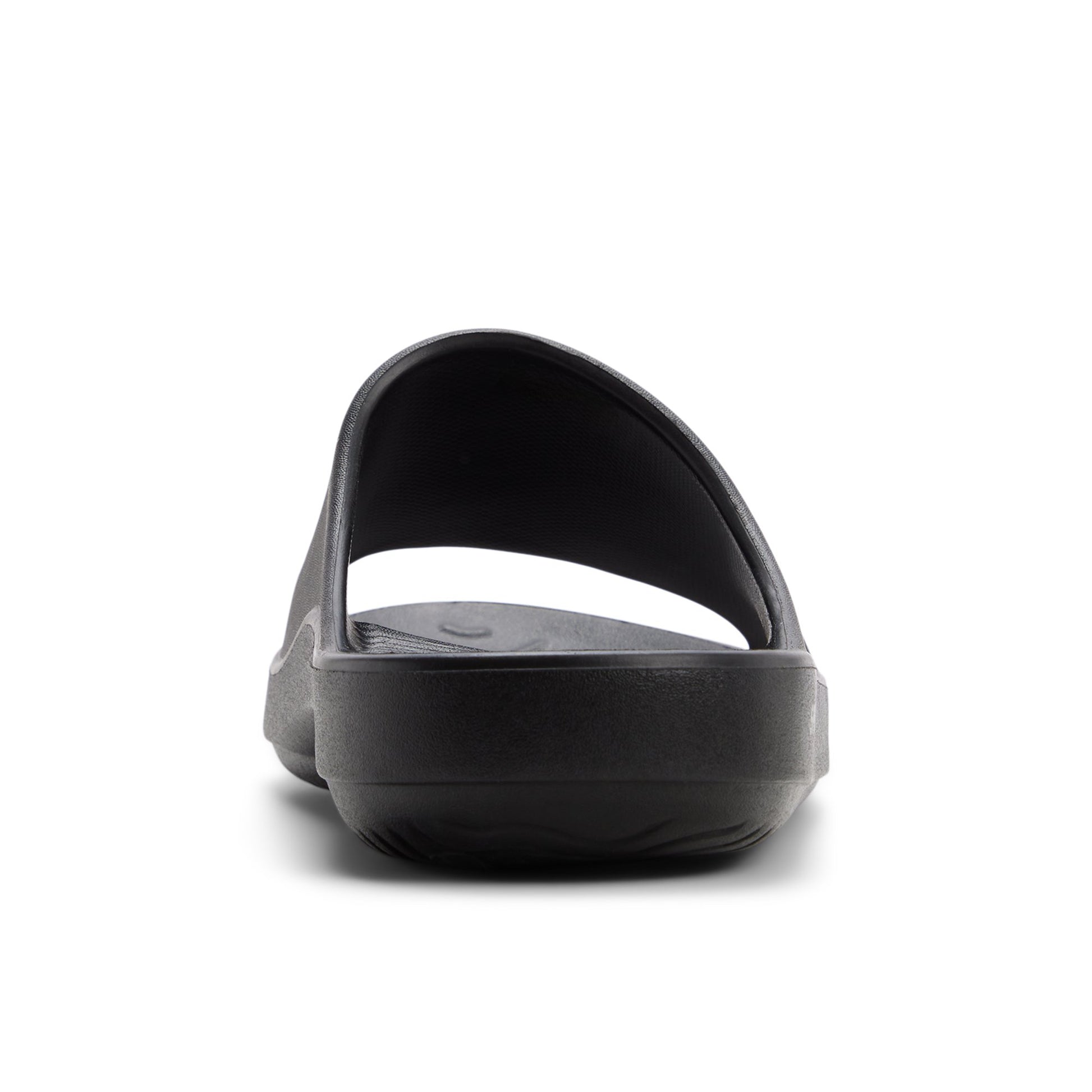 Three-quarter angle of Black Flow Slide Sandal Slide Sandals's front side