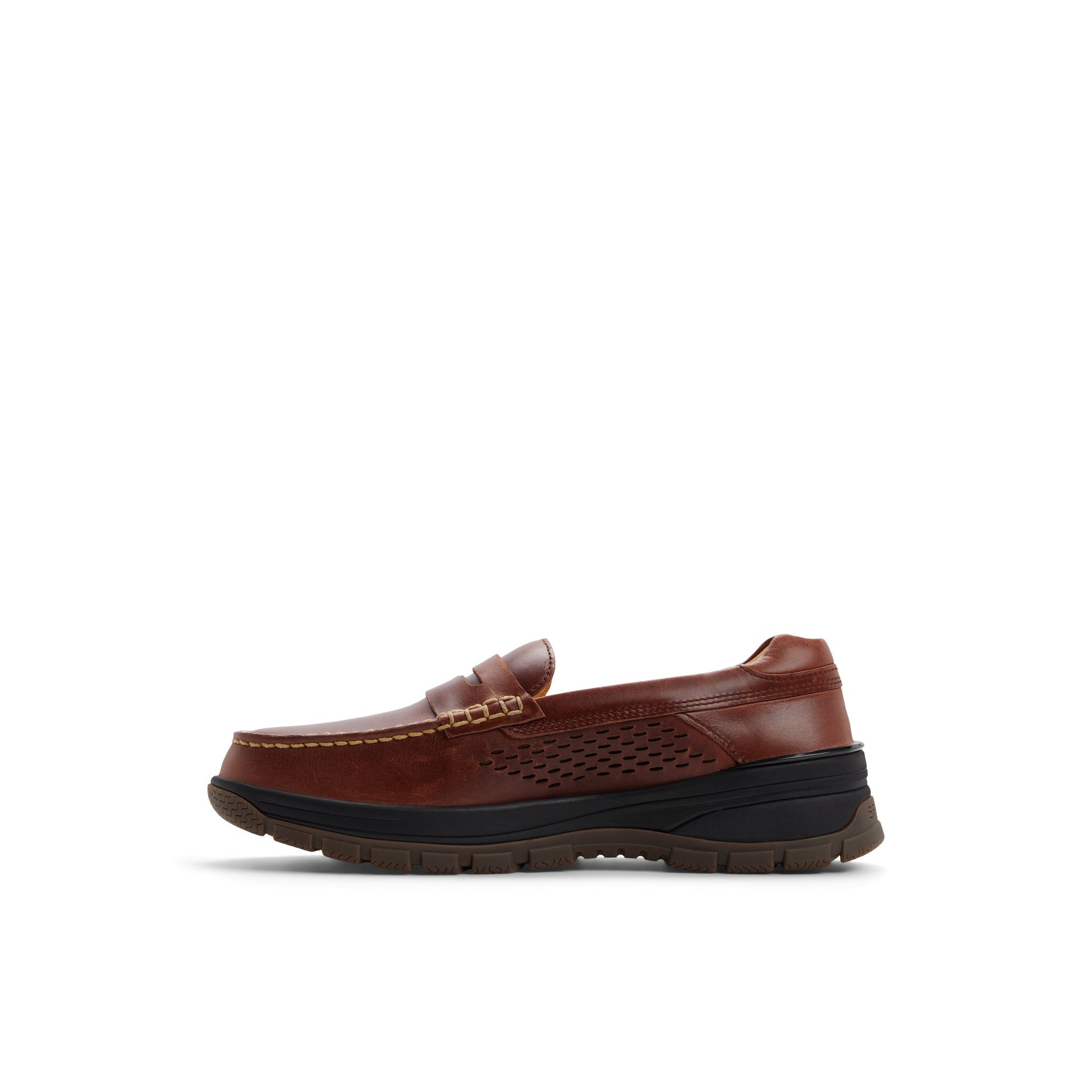 Three-quarter angle of Dark red Gold Cup™ Billfish Penny Loafer Casual Loafers's back side