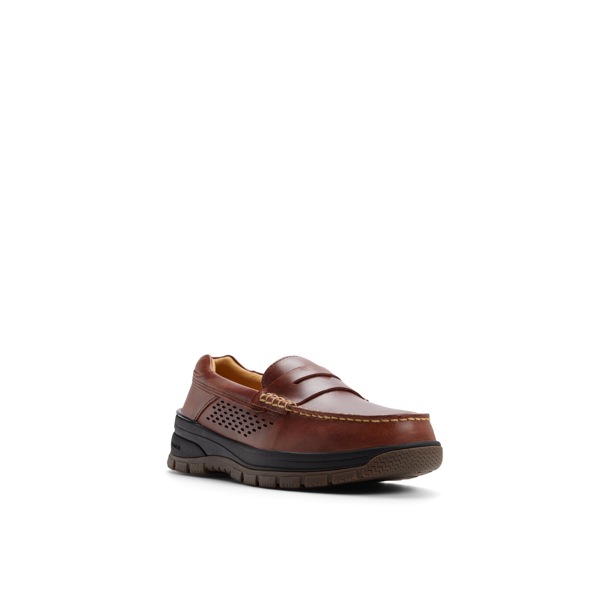Side view of Dark red Gold Cup™ Billfish Penny Loafer Casual Loafers