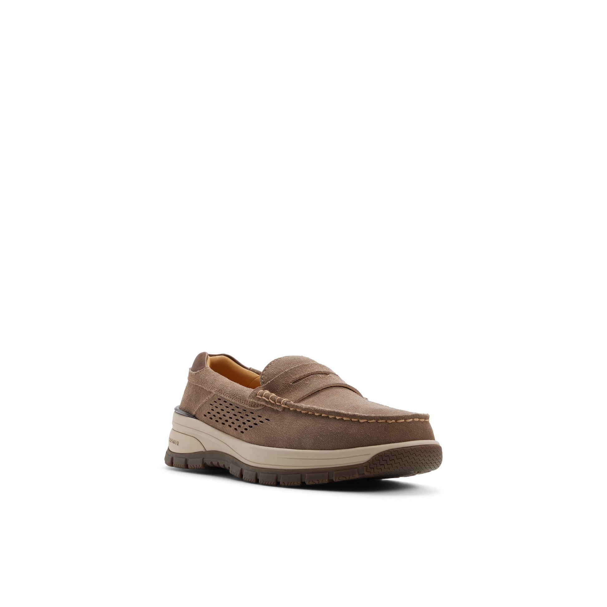 Side view of Taupe Gold Cup™ Billfish Penny Loafer Casual Loafers