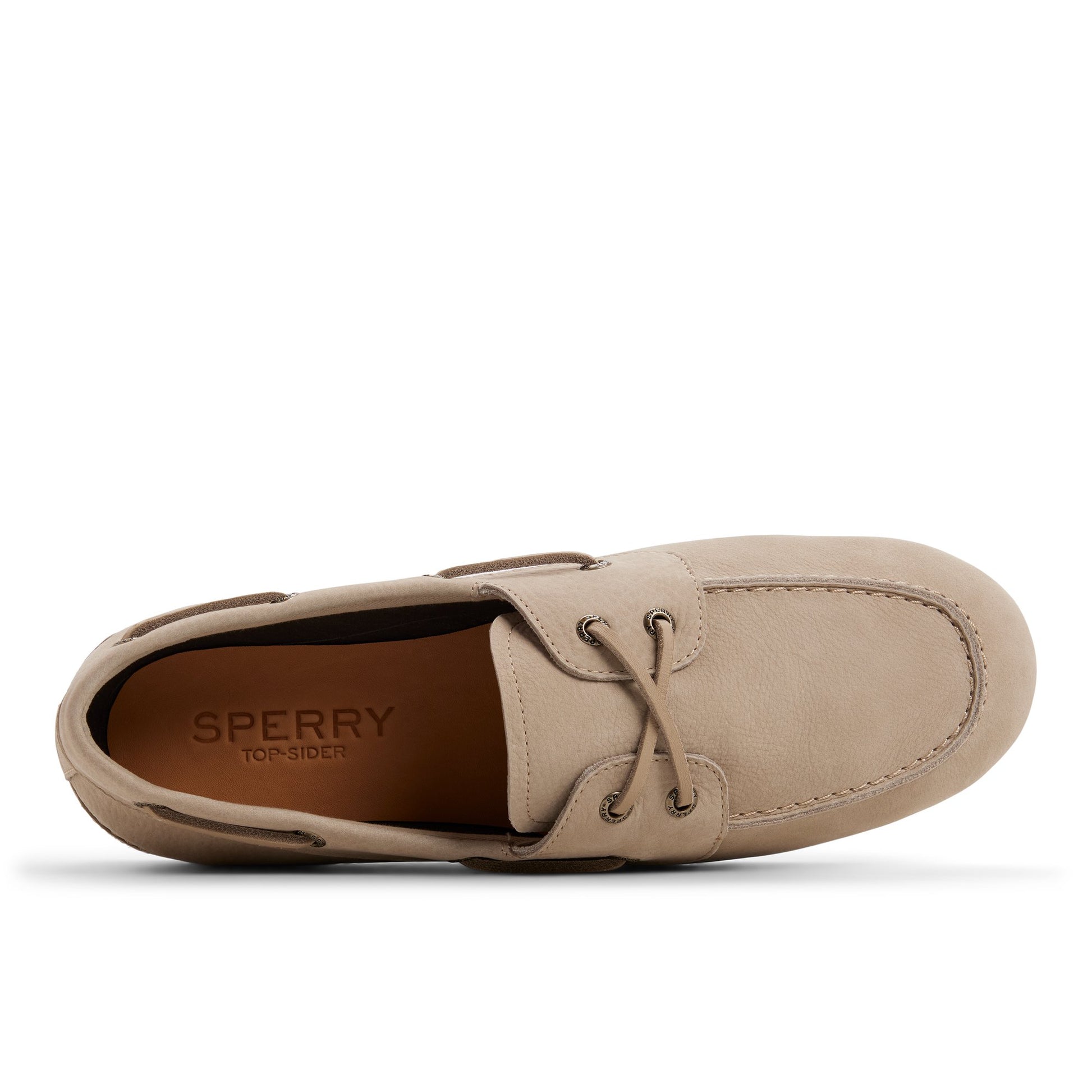 Top-down view of the Natural Slim Boat Shoe Boat Shoe