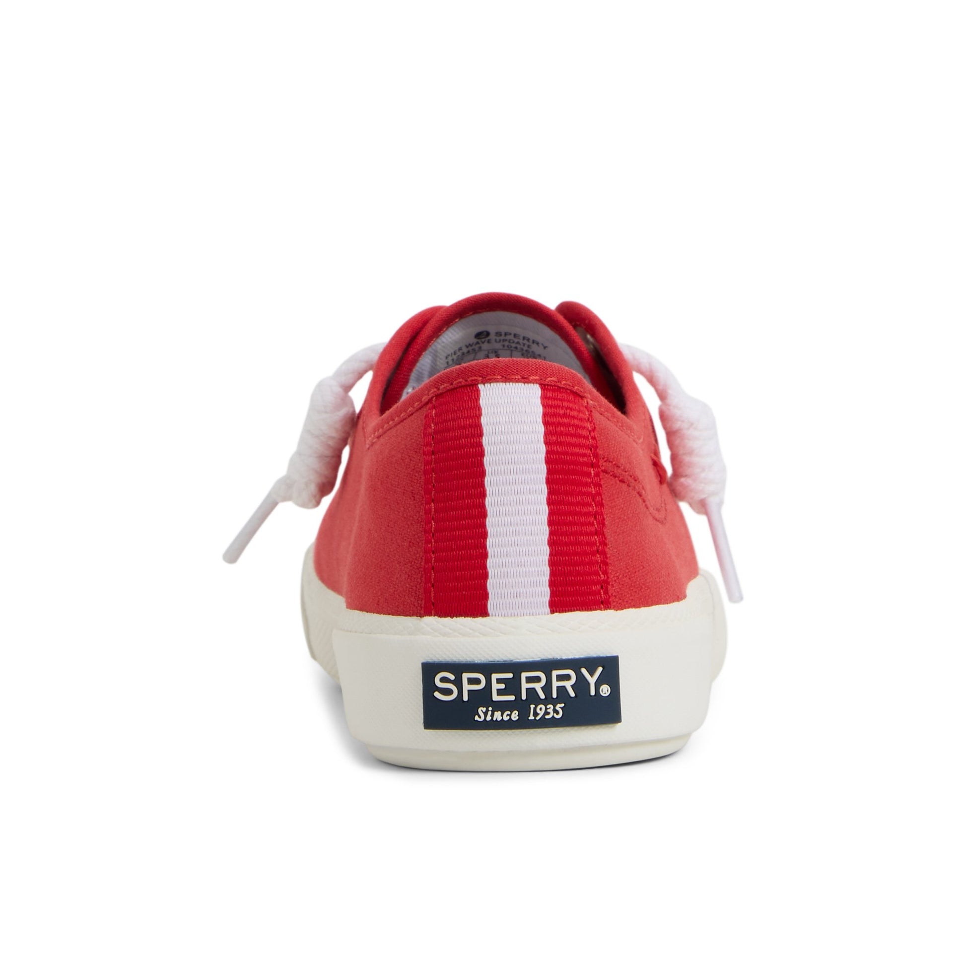 Three-quarter angle of Red Pierwave 2 Lace to Toe Sneaker Low Top Sneakers's front side