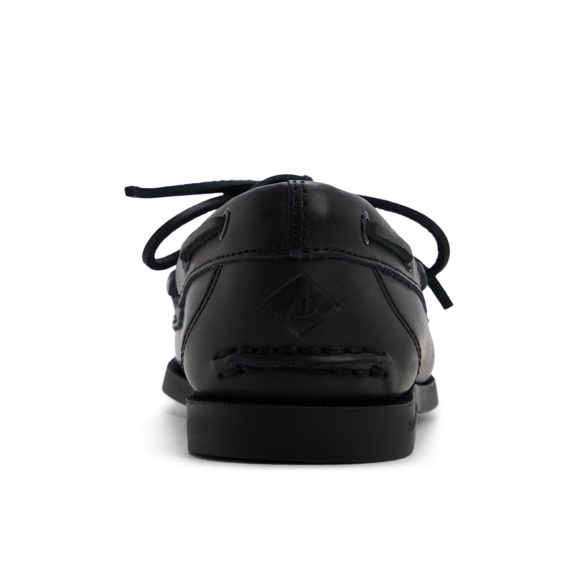 Three-quarter angle of Black Authentic Original™ 1 Eye Boat Shoe Boat Shoe's front side