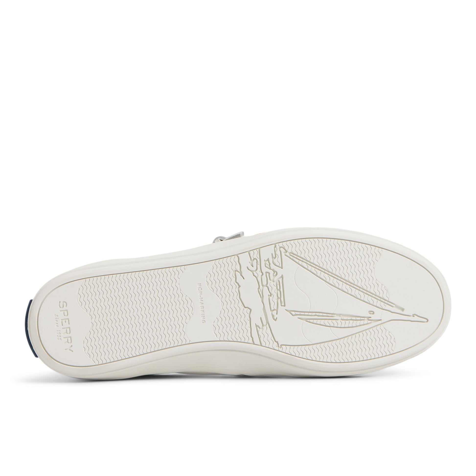 Close-up of the White/white Crest Wave Sneaker Low Top Sneakers