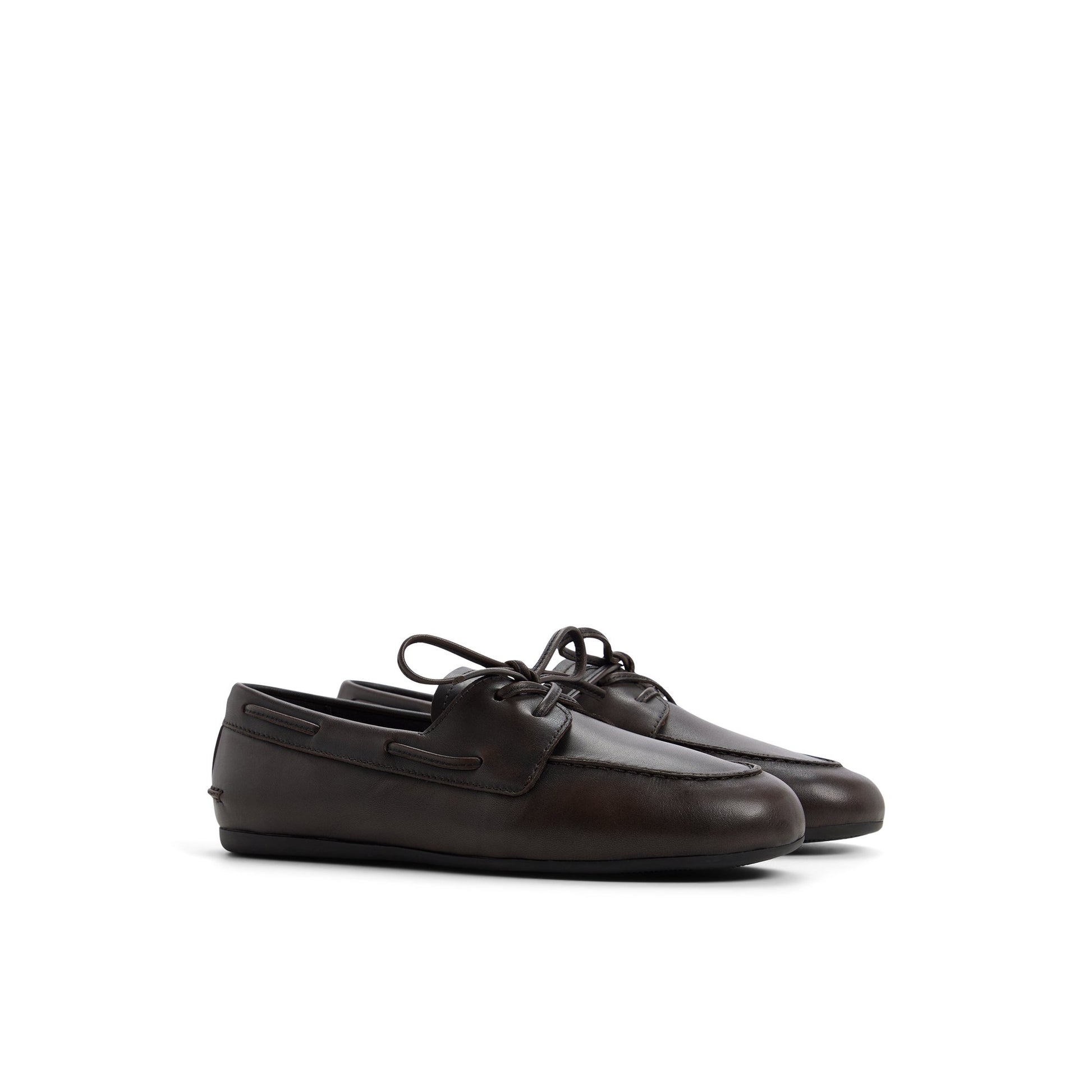 Side view of Black combo Sperry x Aritzia Slim Boat Shoe Boat Shoe